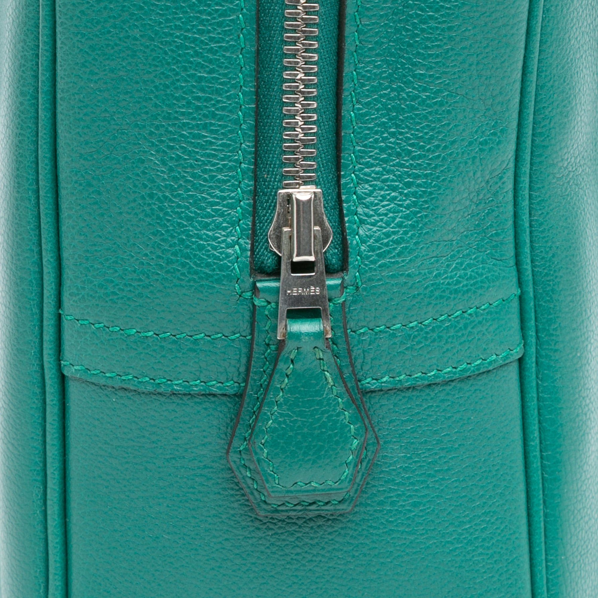 Hermes Hermès Evercolor Plume Fourre Tout 40 Green Size ONE SIZE - 7 Thumbnail