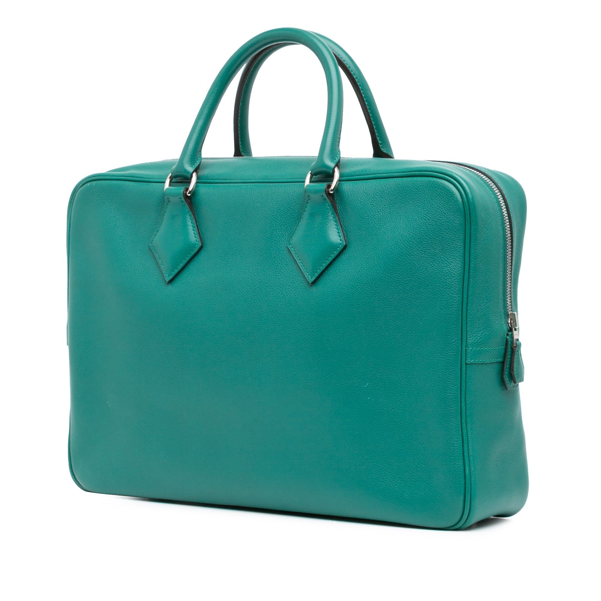 Hermes Hermès Evercolor Plume Fourre Tout 40 Green Size ONE SIZE - 2 Thumbnail