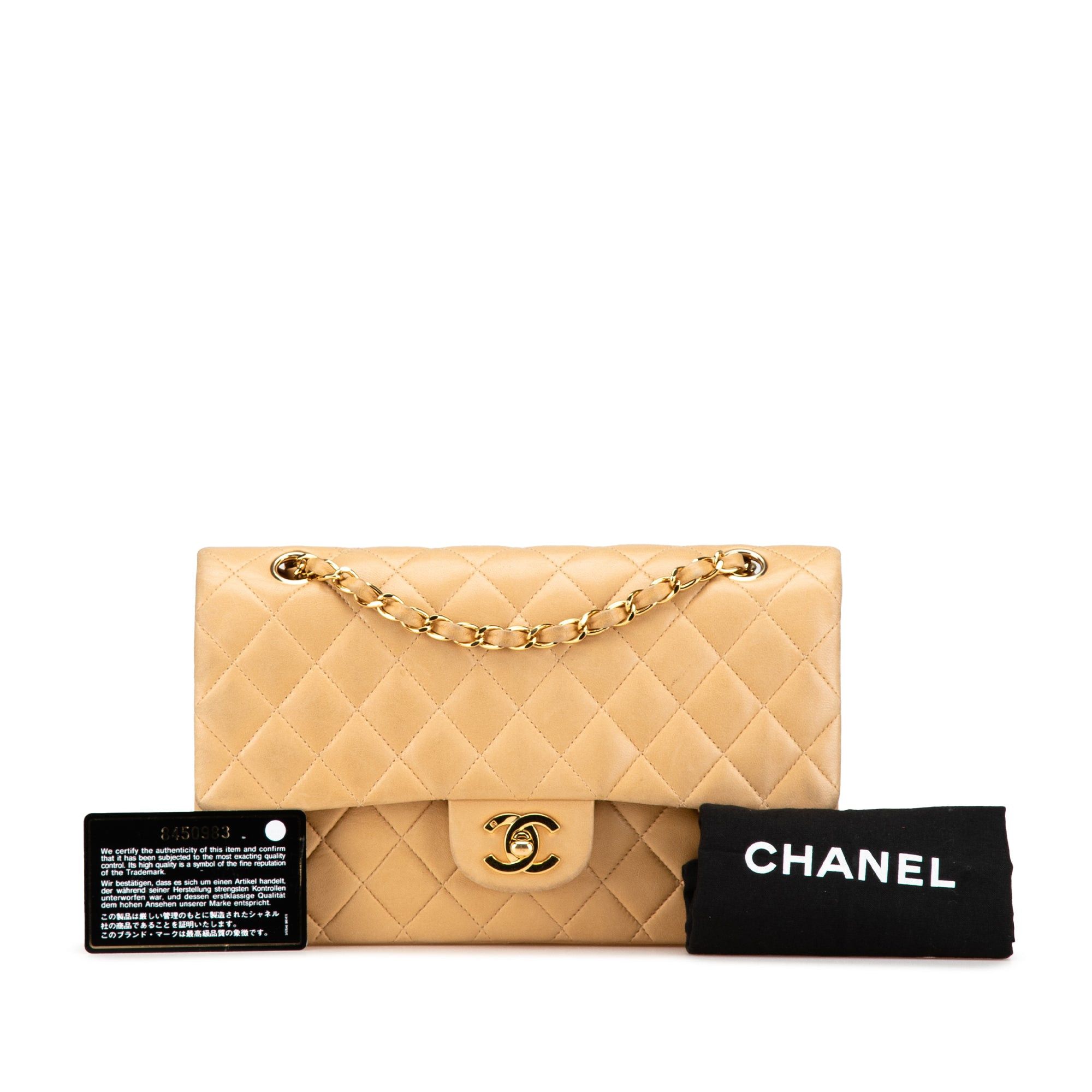 Chanel Chanel Medium Classic Lambskin Double Flap Brown Size ONE SIZE - 16 Thumbnail