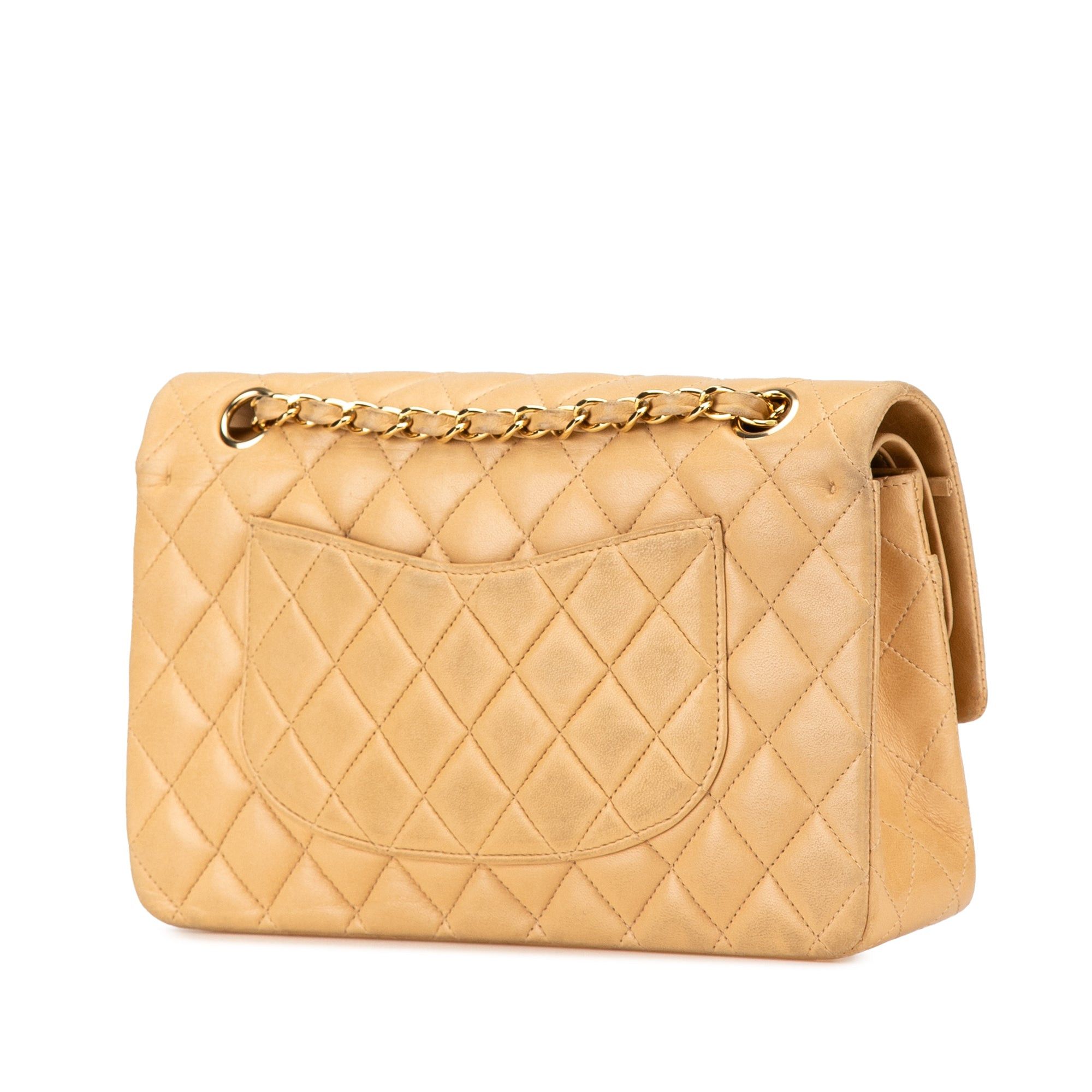 Chanel Chanel Medium Classic Lambskin Double Flap Brown Size ONE SIZE - 2 Thumbnail
