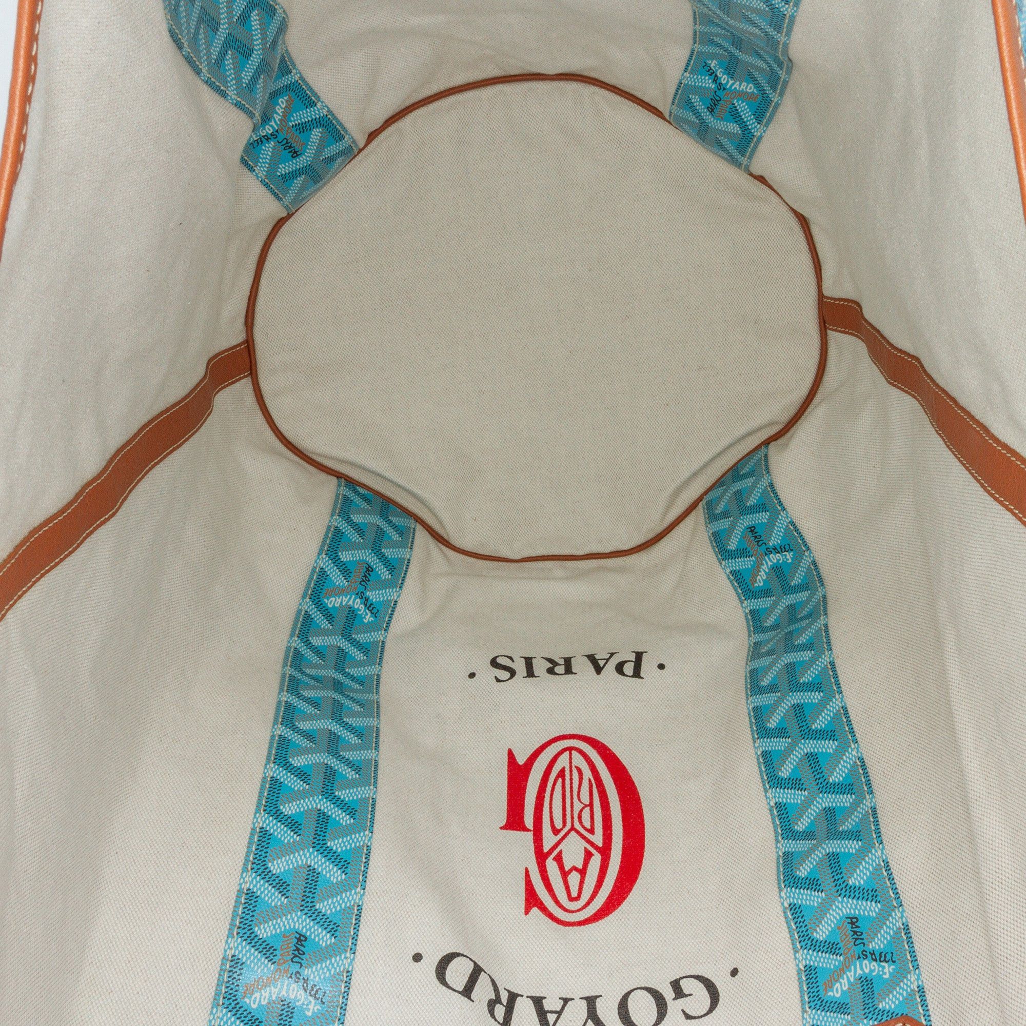 Goyard Goyard Goyardine Reversible Belharra Tote Blue Size ONE SIZE - 4 Thumbnail