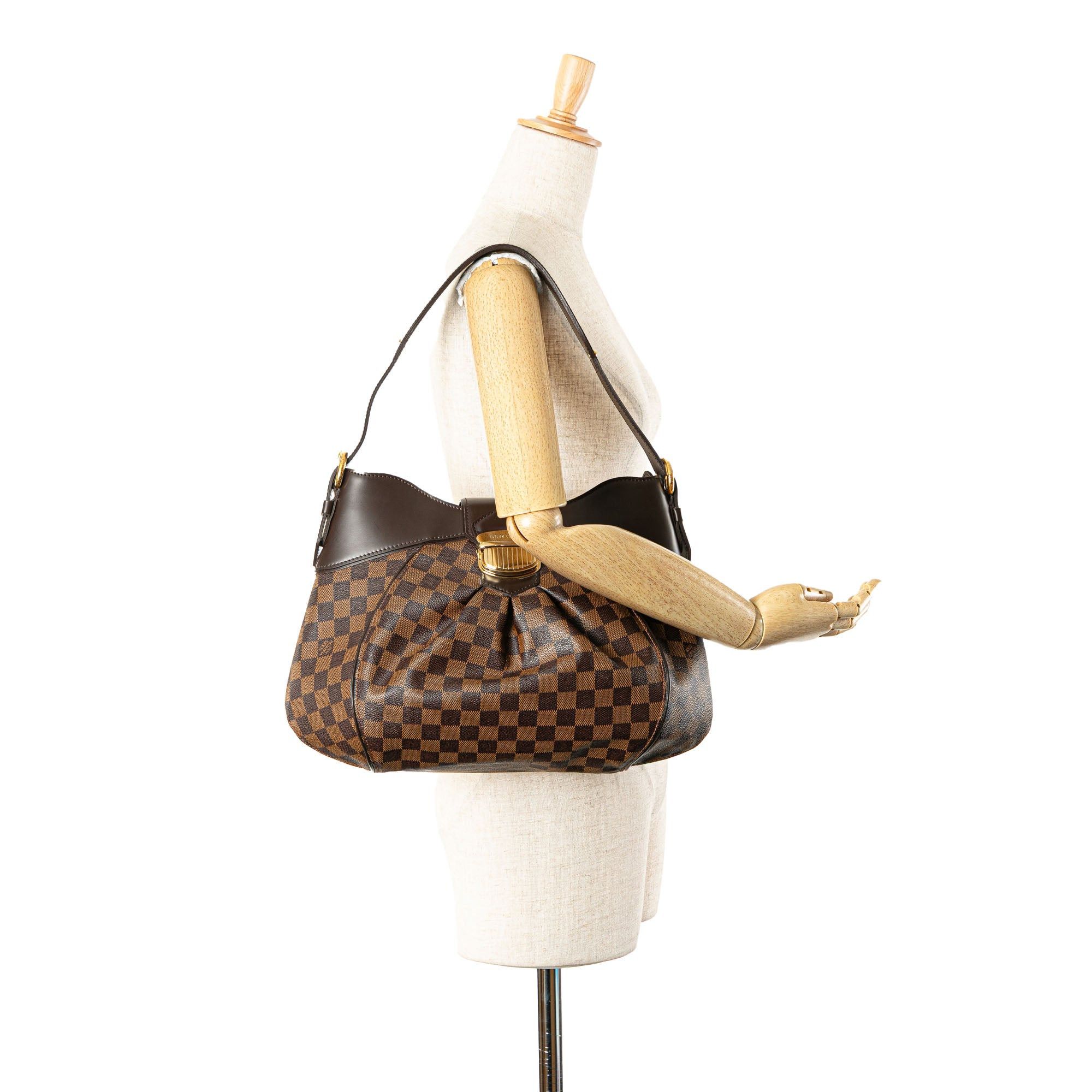 Louis Vuitton Louis Vuitton Damier Ebene Sistina MM Brown Size ONE SIZE - 9 Thumbnail