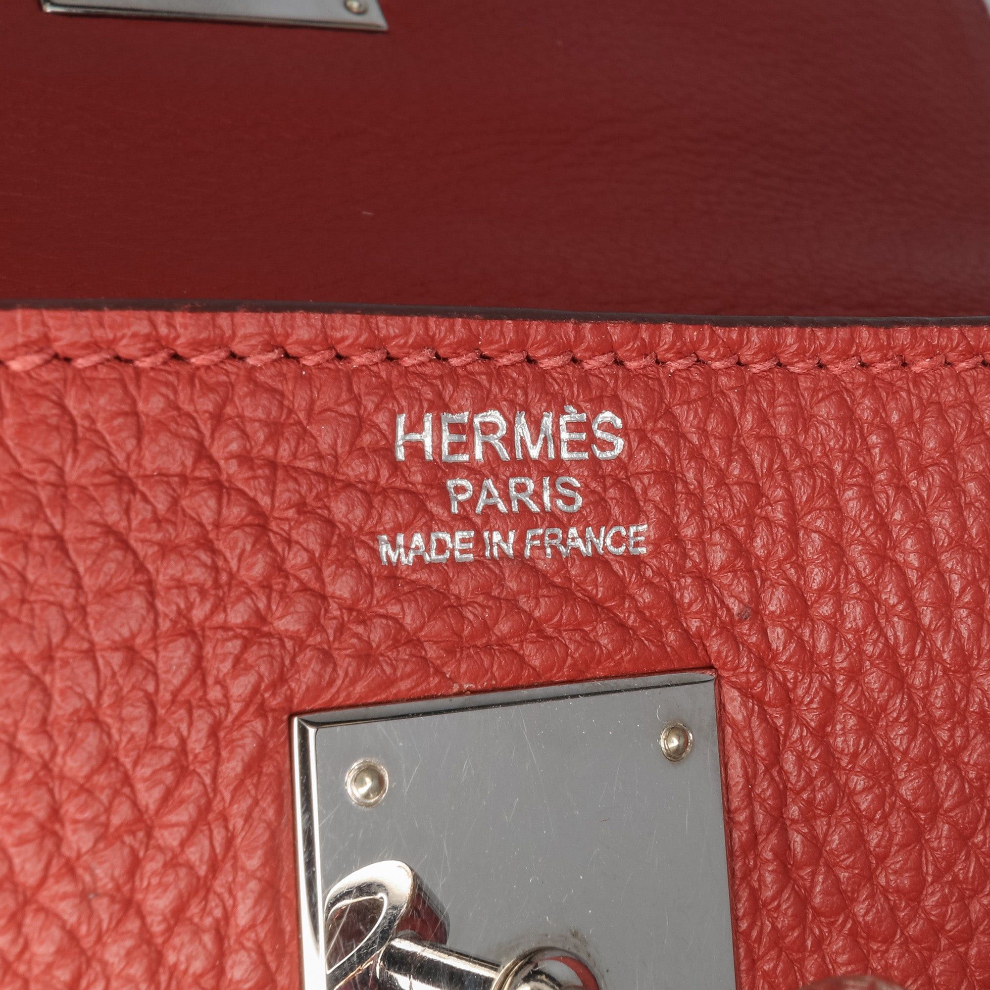 Hermes Hermès Clemence Kelly II Retourne 32 Red Size ONE SIZE - 5 Thumbnail