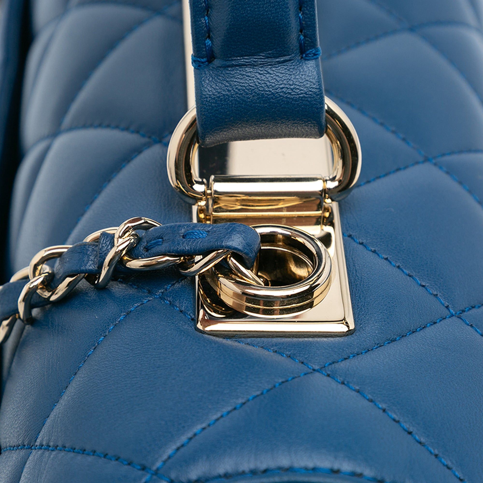 Chanel Chanel Medium Lambskin Trendy CC Flap Blue Size ONE SIZE - 8 Thumbnail