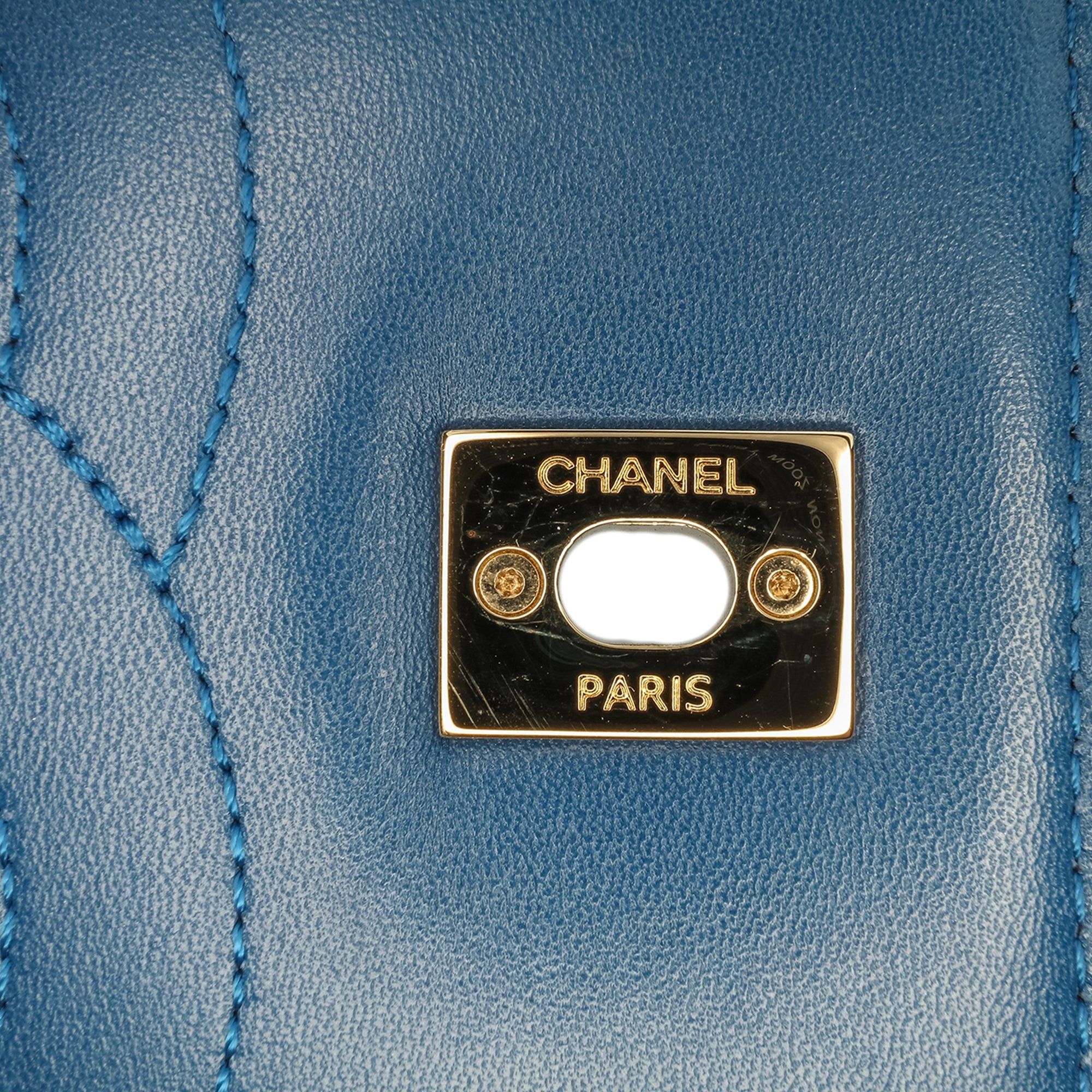 Chanel Chanel Medium Lambskin Trendy CC Flap Blue Size ONE SIZE - 7 Thumbnail