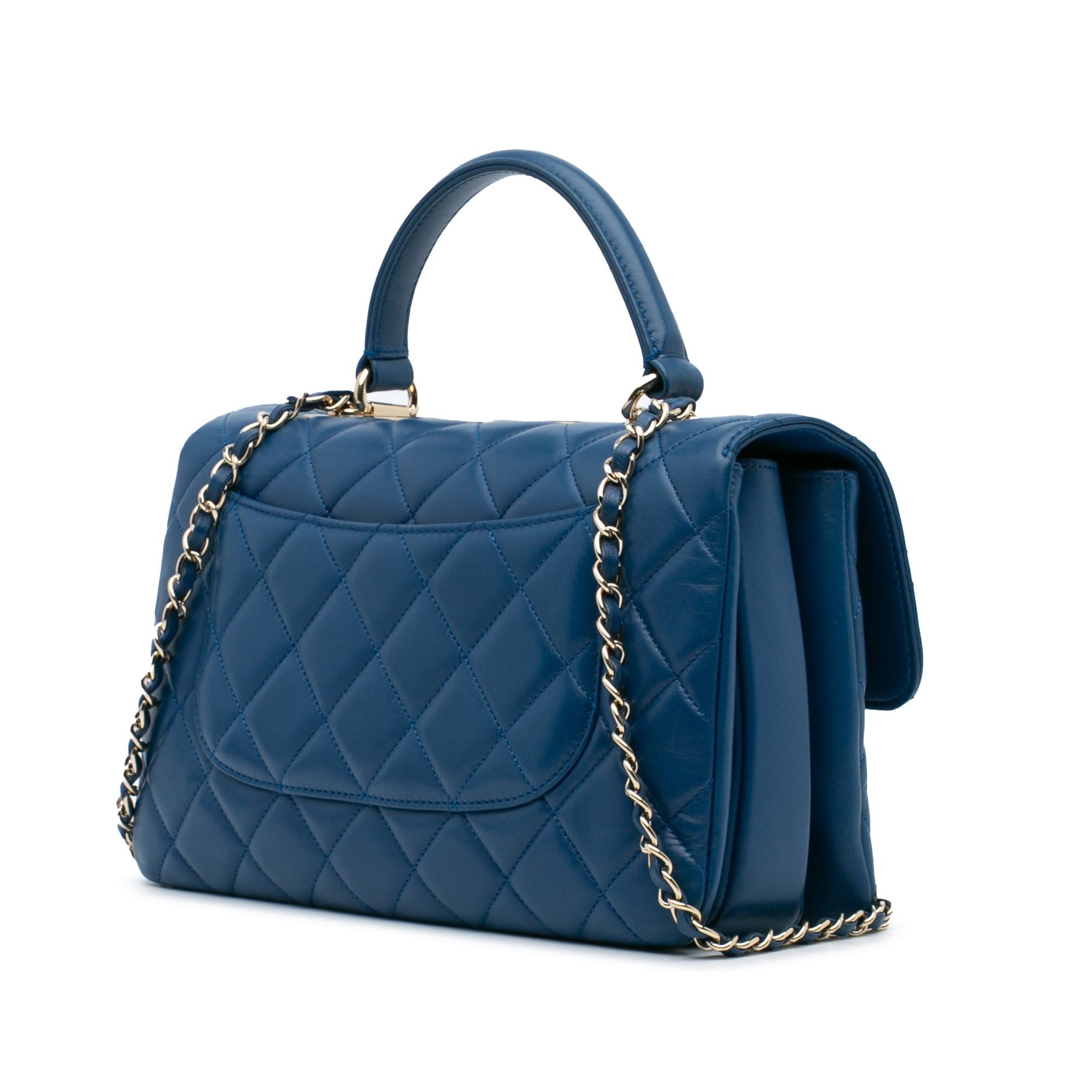 Chanel Chanel Medium Lambskin Trendy CC Flap Blue Size ONE SIZE - 2 Thumbnail