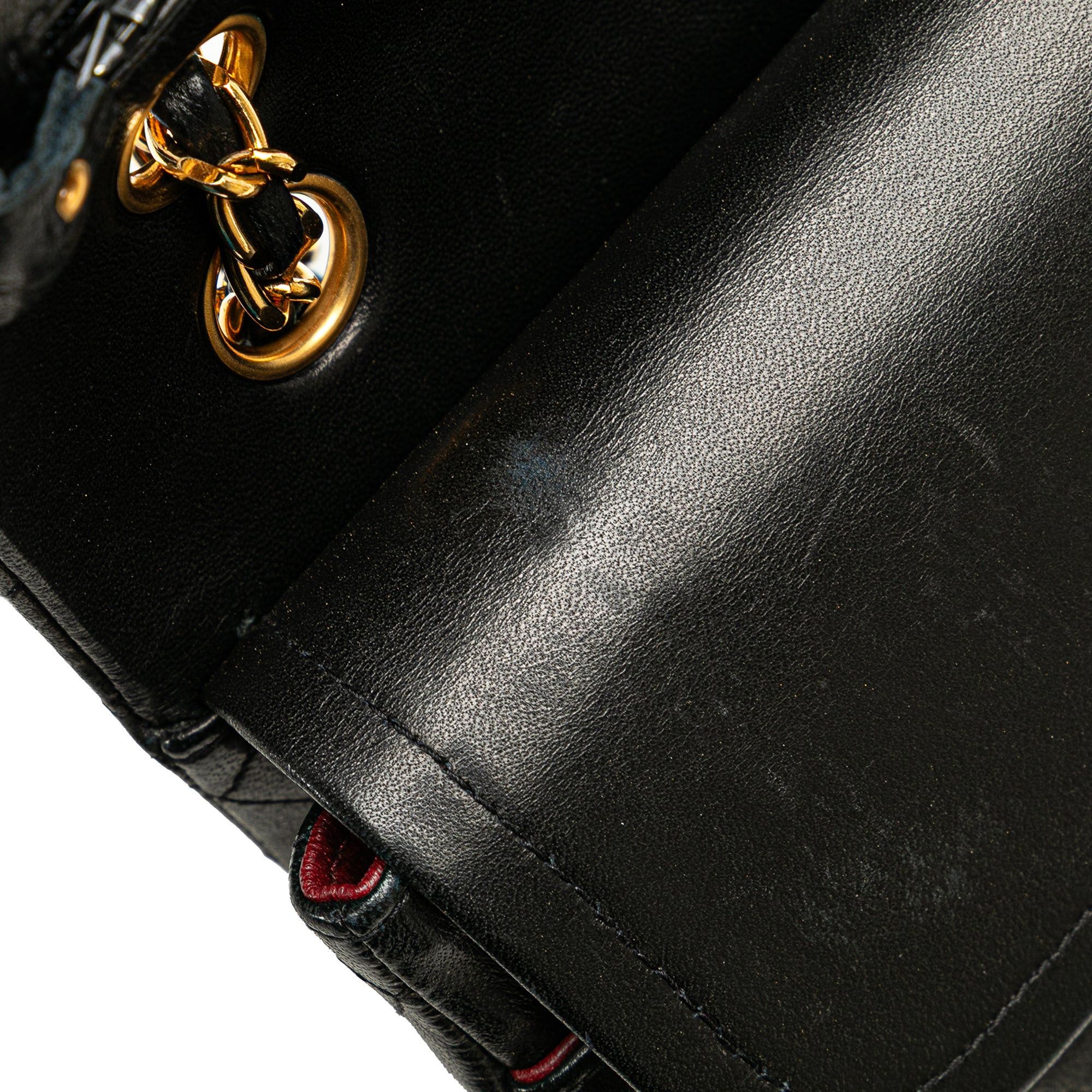 Chanel Chanel Medium Classic Lambskin Double Flap Black Size ONE SIZE - 10 Thumbnail