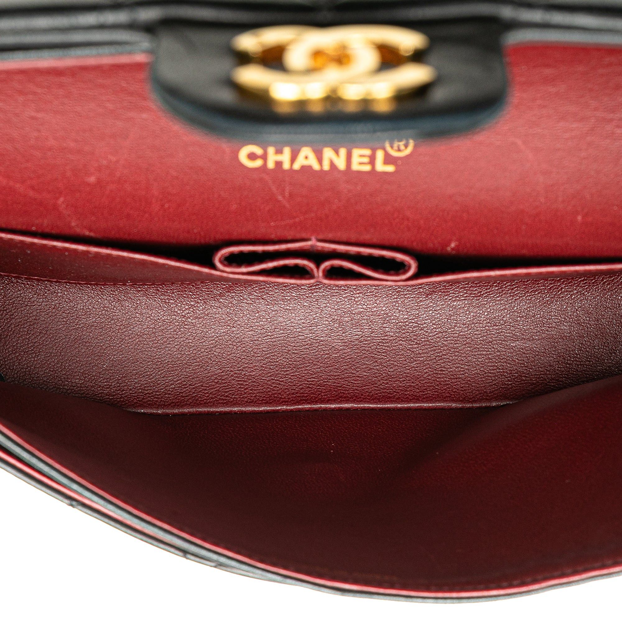 Chanel Chanel Medium Classic Lambskin Double Flap Black Size ONE SIZE - 4 Thumbnail