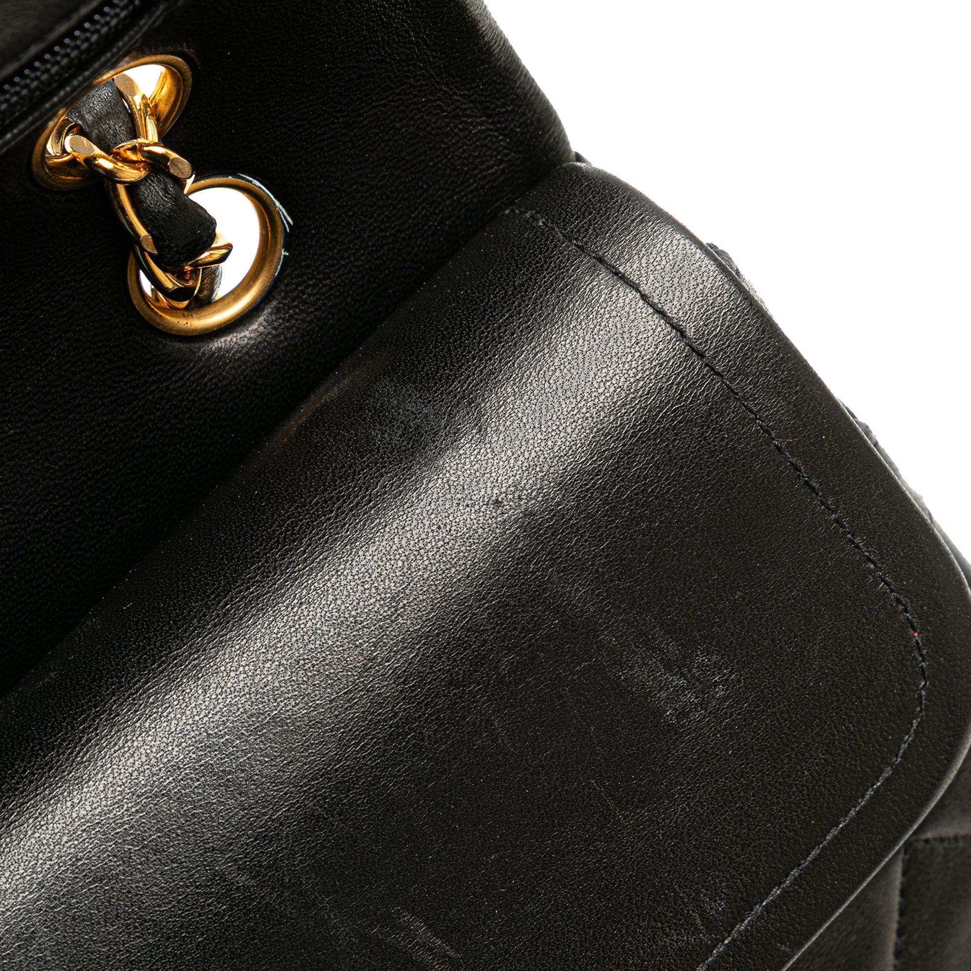 Chanel Chanel Medium Classic Lambskin Double Flap Black Size ONE SIZE - 9 Thumbnail