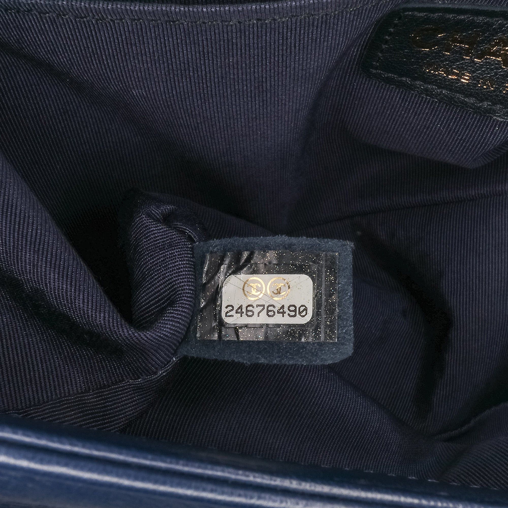 Chanel Chanel Medium Lambskin Boy Flap Blue Size ONE SIZE - 6 Thumbnail