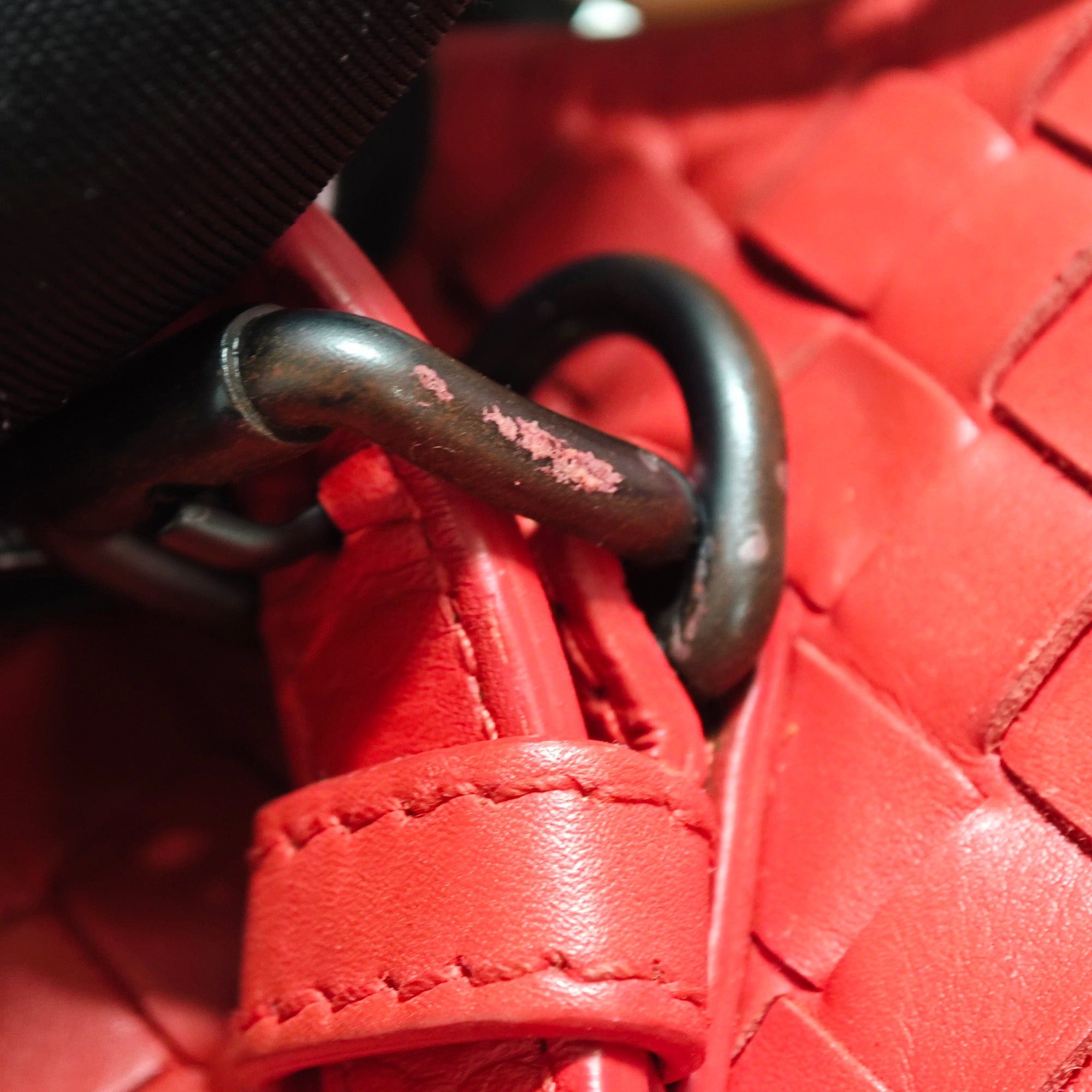Bottega Veneta Bottega Veneta Small Intrecciato Roma Red Size ONE SIZE - 8 Thumbnail