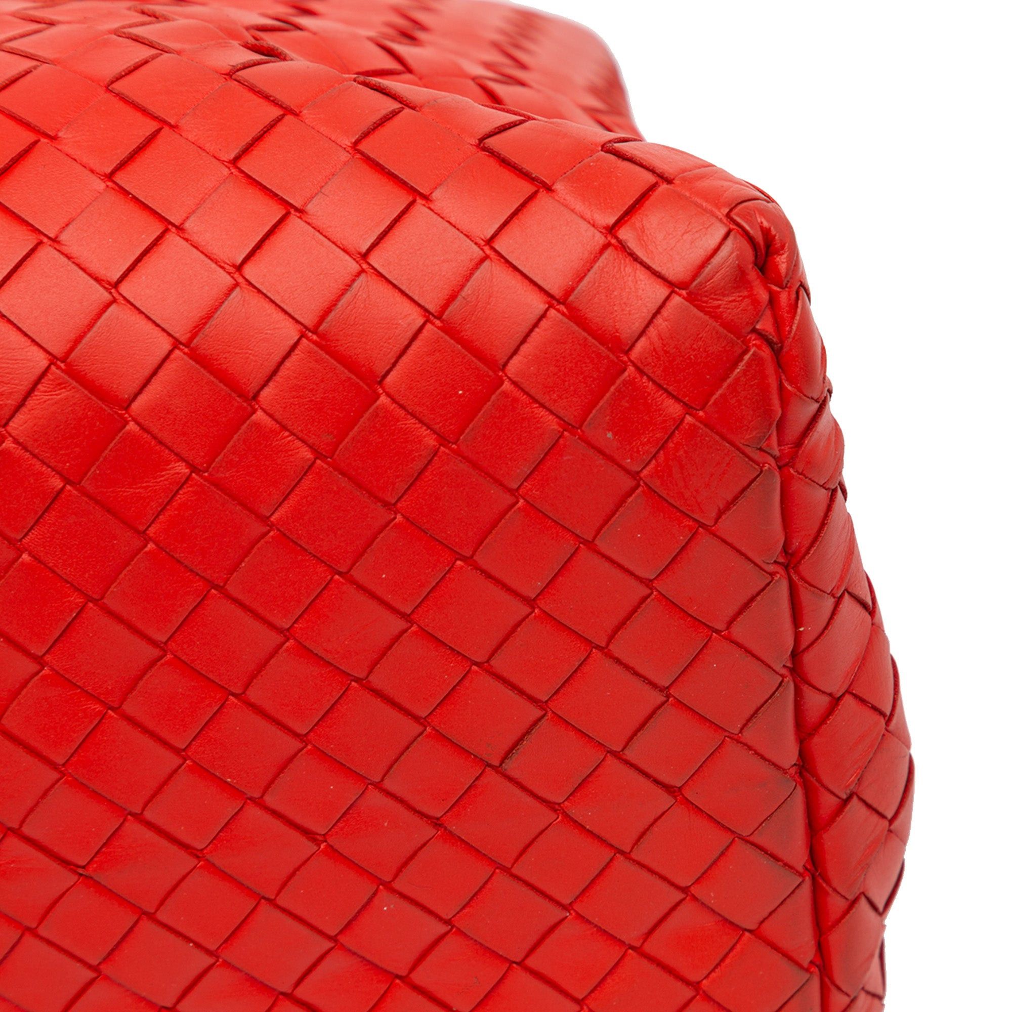 Bottega Veneta Bottega Veneta Small Intrecciato Roma Red Size ONE SIZE - 10 Thumbnail