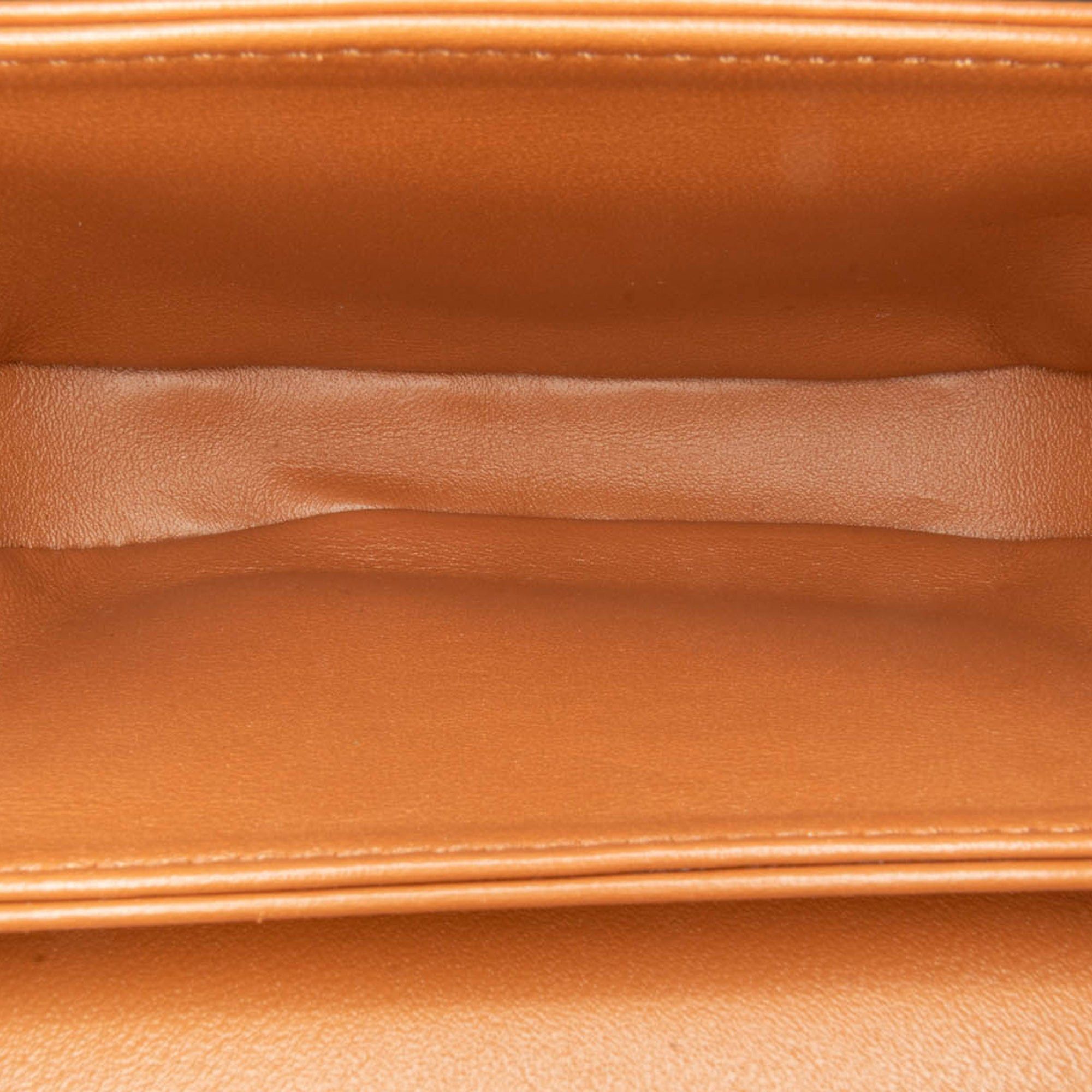 Celine Mini Triomphe Coated Canvas Besace Clea Satchel Brown Bags Luggage