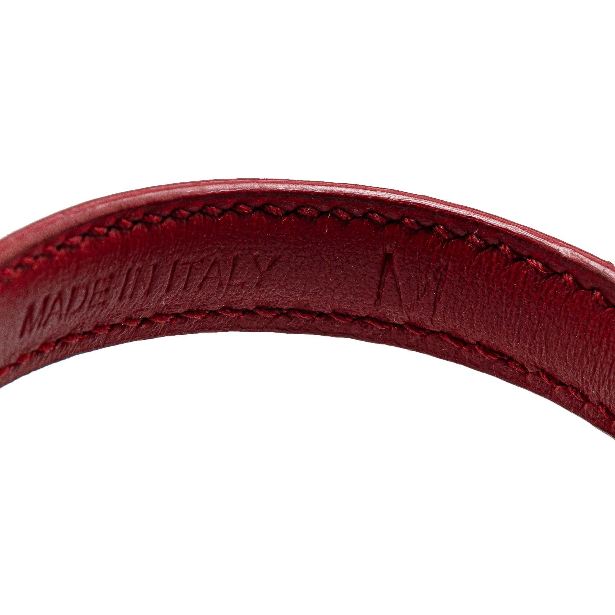 Prada Prada Saffiano Leather Bracelet Red Size ONE SIZE - 6 Thumbnail