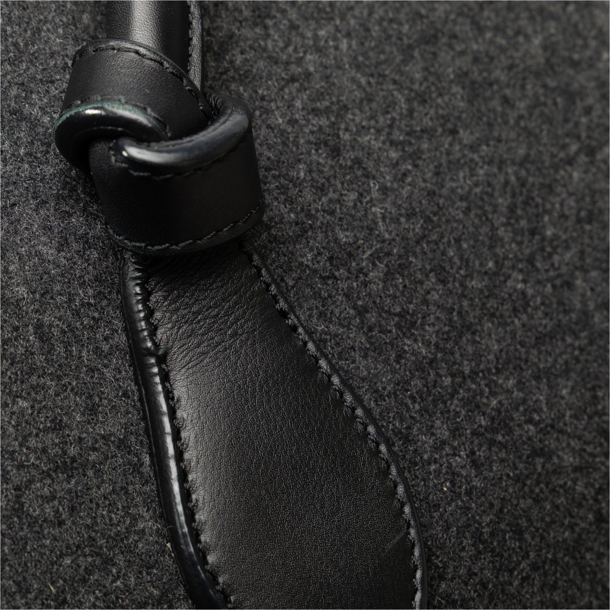 Celine Celine Felt and Leather Tie Knot Tote Gray Size ONE SIZE - 9 Thumbnail