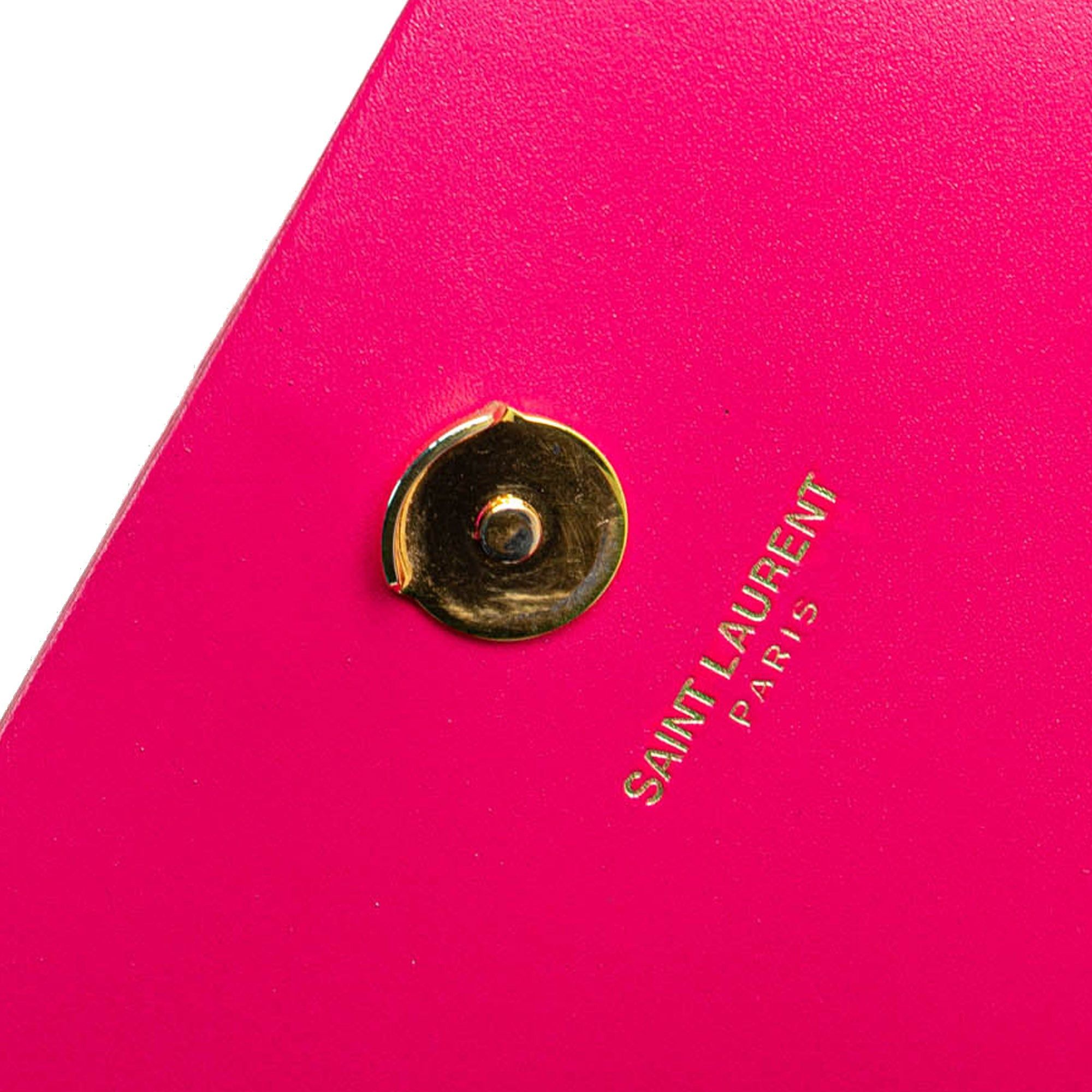 Saint Laurent Paris Saint Laurent Medium Smooth Calfskin Classic Monogram Kate Tassel Crossbody Pink Size ONE SIZE - 9 Thumbnail