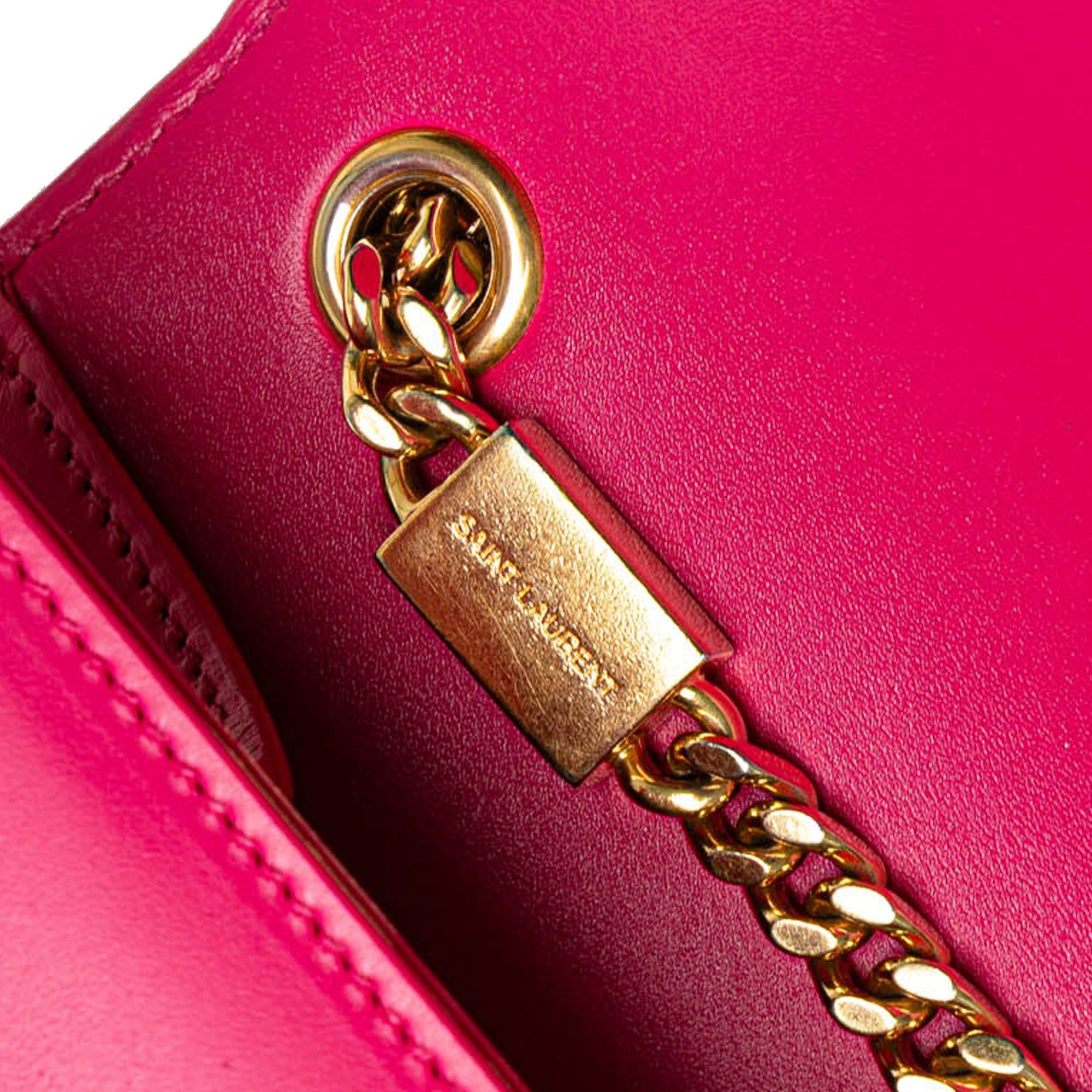 Saint Laurent Paris Saint Laurent Medium Smooth Calfskin Classic Monogram Kate Tassel Crossbody Pink Size ONE SIZE - 8 Thumbnail