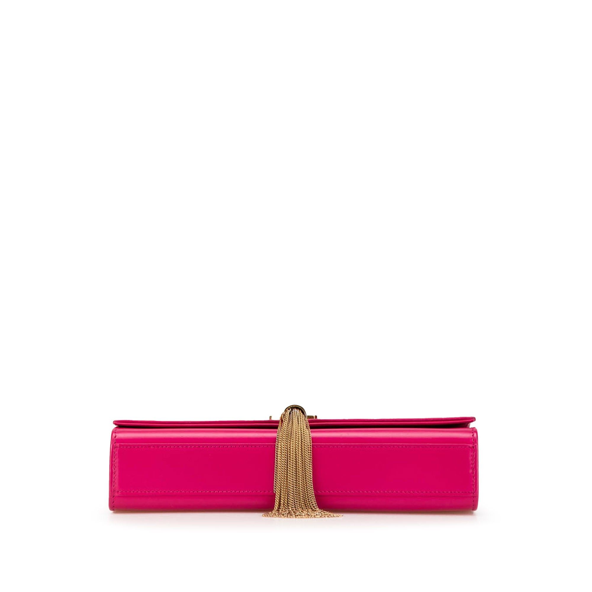 Saint Laurent Paris Saint Laurent Medium Smooth Calfskin Classic Monogram Kate Tassel Crossbody Pink Size ONE SIZE - 3 Thumbnail