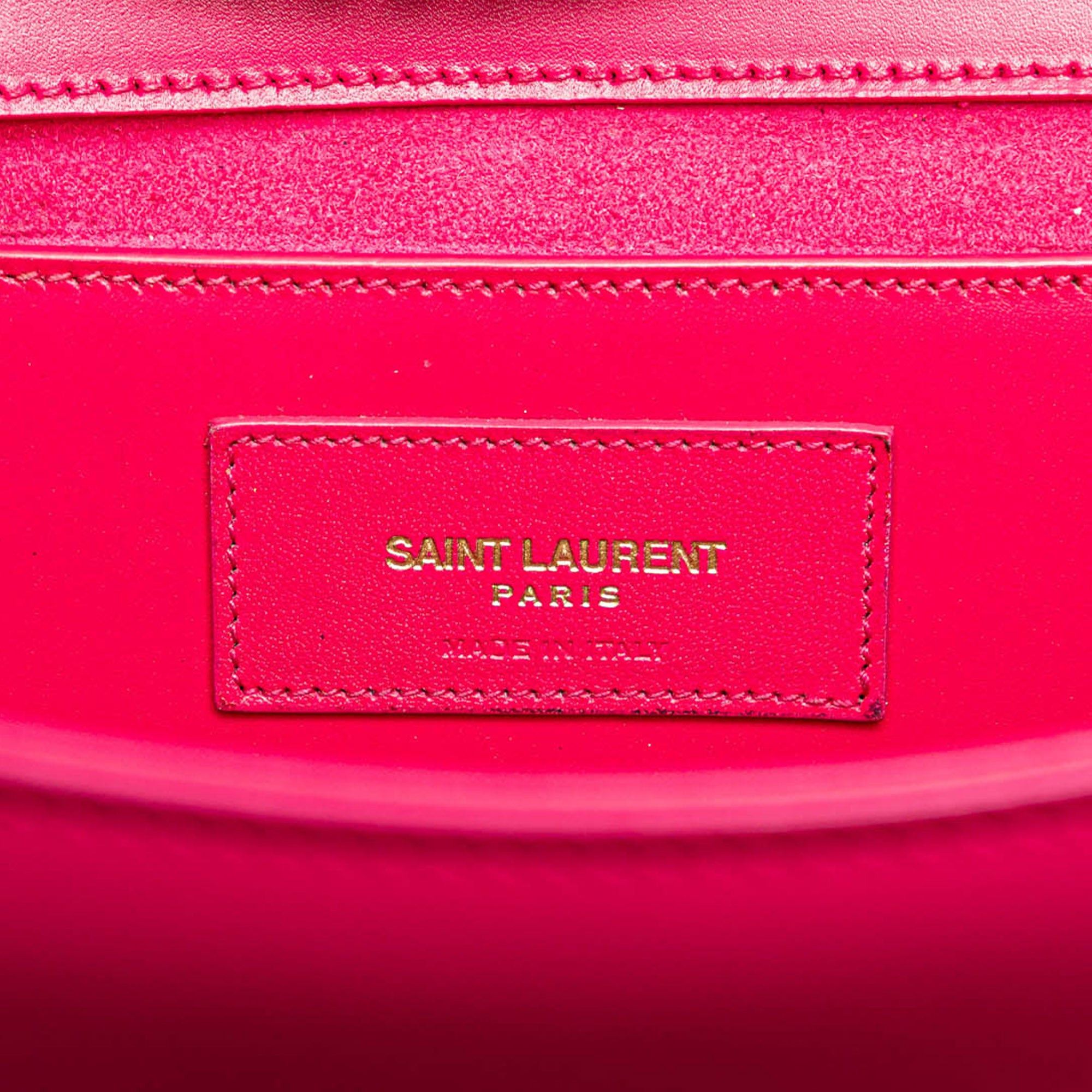 Saint Laurent Paris Saint Laurent Medium Smooth Calfskin Classic Monogram Kate Tassel Crossbody Pink Size ONE SIZE - 5 Thumbnail