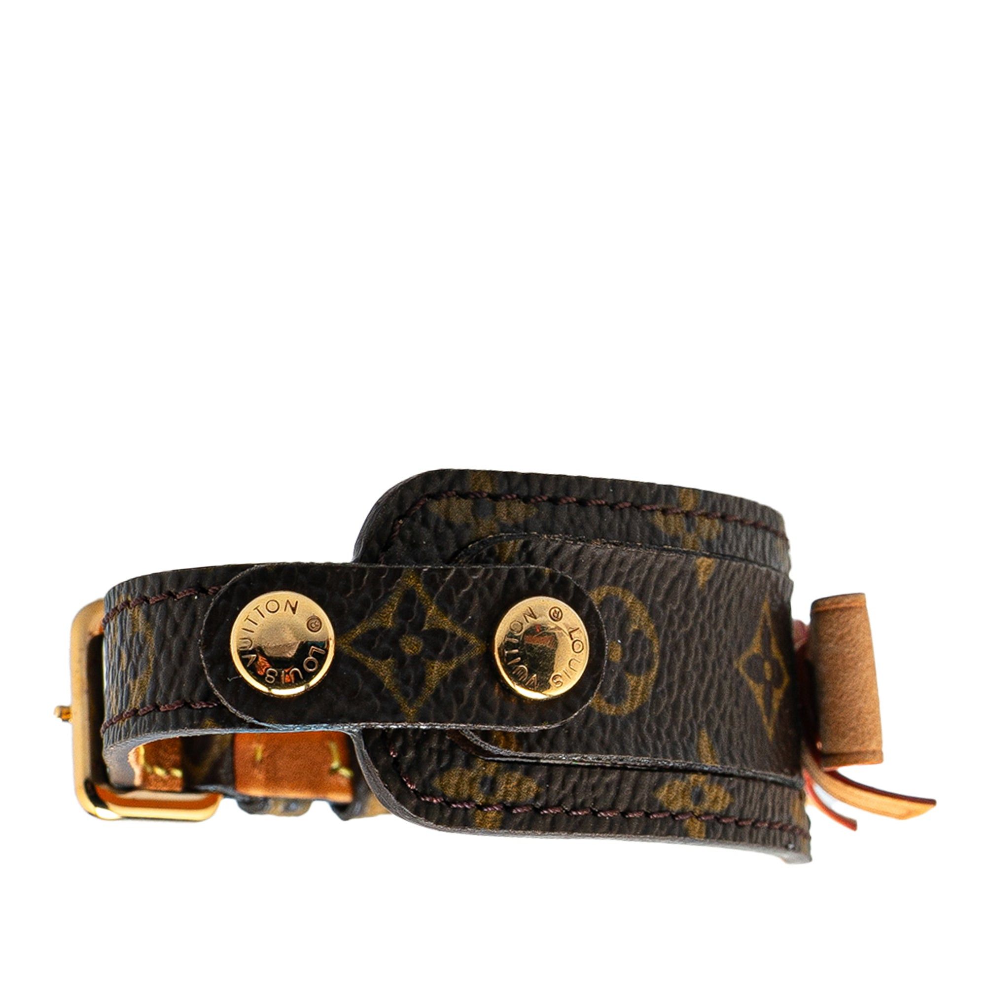 Louis Vuitton Louis Vuitton Monogram Porte Address Bow Wrap Bracelet Brown Size ONE SIZE - 2 Thumbnail