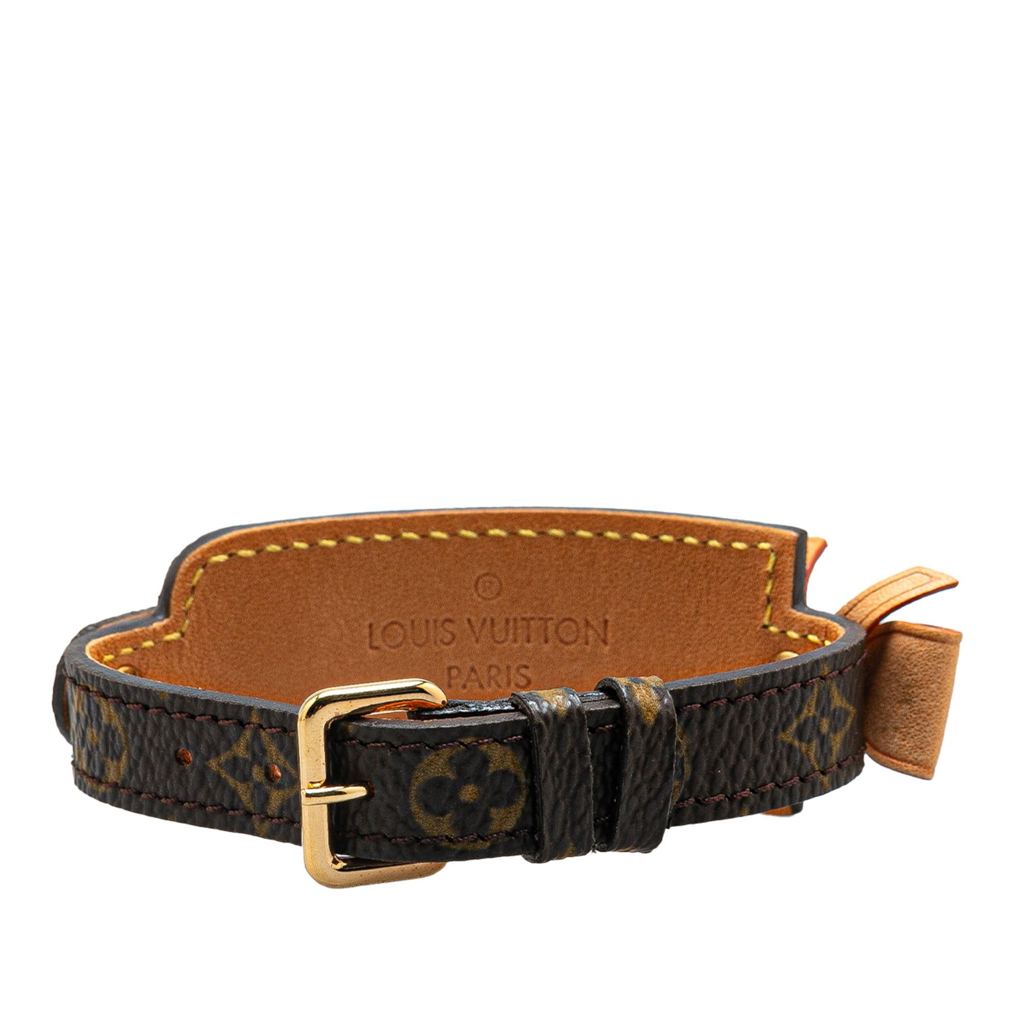 Louis Vuitton Louis Vuitton Monogram Porte Address Bow Wrap Bracelet Brown Size ONE SIZE - 3 Thumbnail