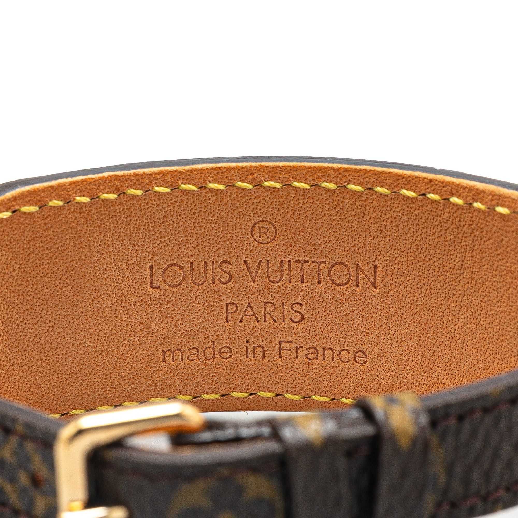 Louis Vuitton Louis Vuitton Monogram Porte Address Bow Wrap Bracelet Brown Size ONE SIZE - 4 Thumbnail
