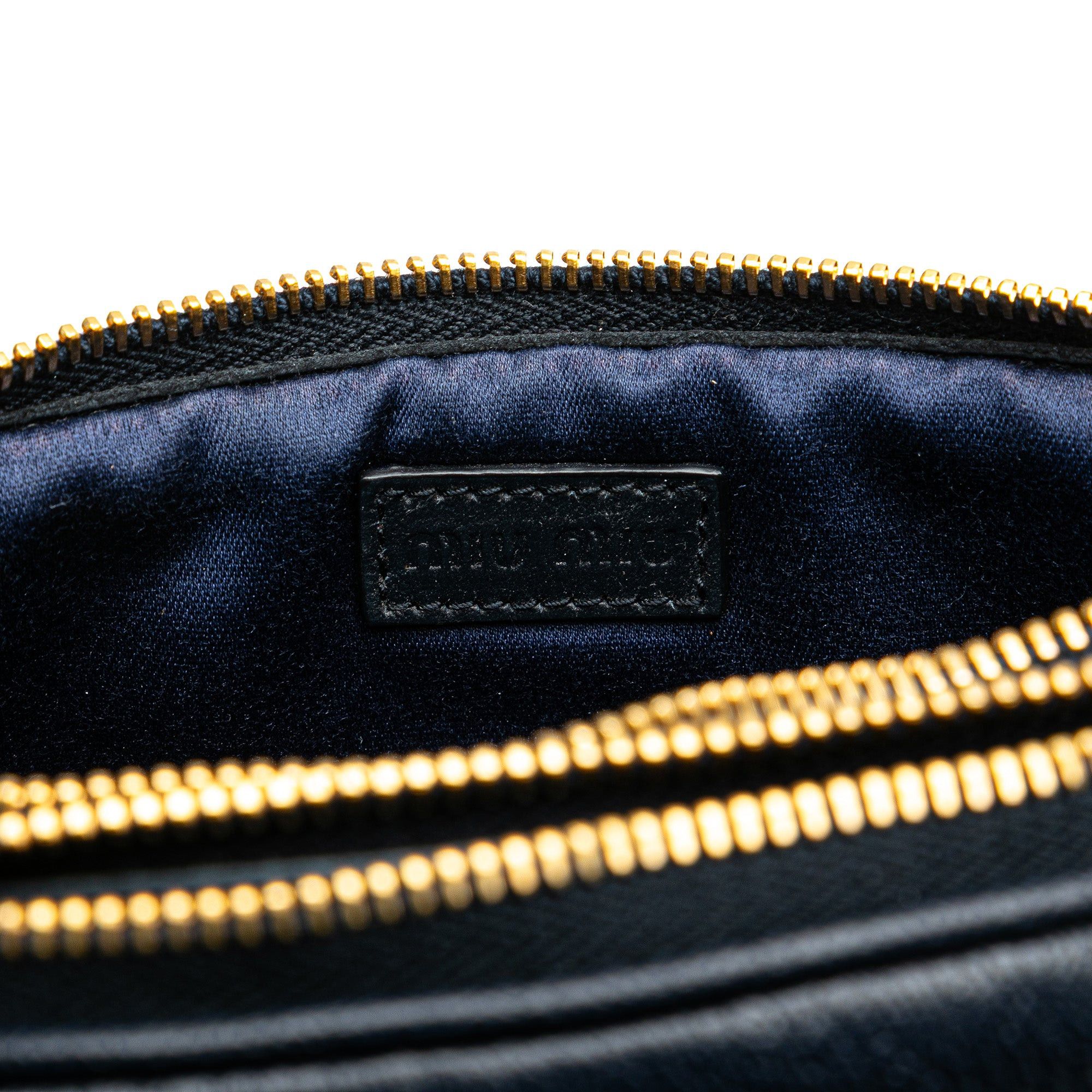 Miu Miu Miu Miu Madras Double Zip Camera Bag Blue Size ONE SIZE - 6 Thumbnail