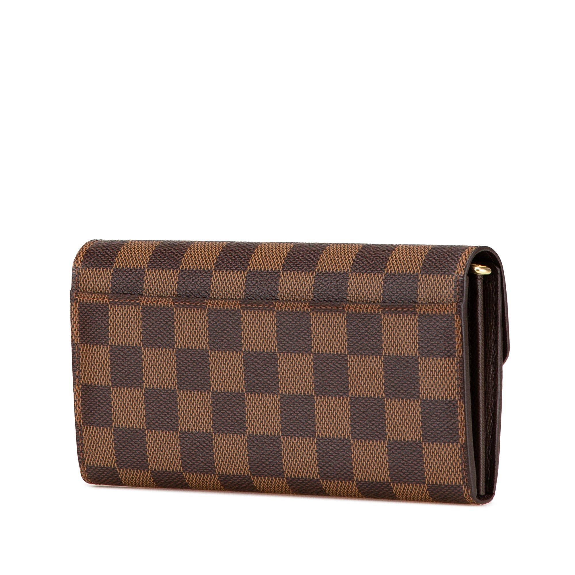 Louis Vuitton Louis Vuitton Damier Ebene Sarah Wallet Brown Size ONE SIZE - 2 Thumbnail