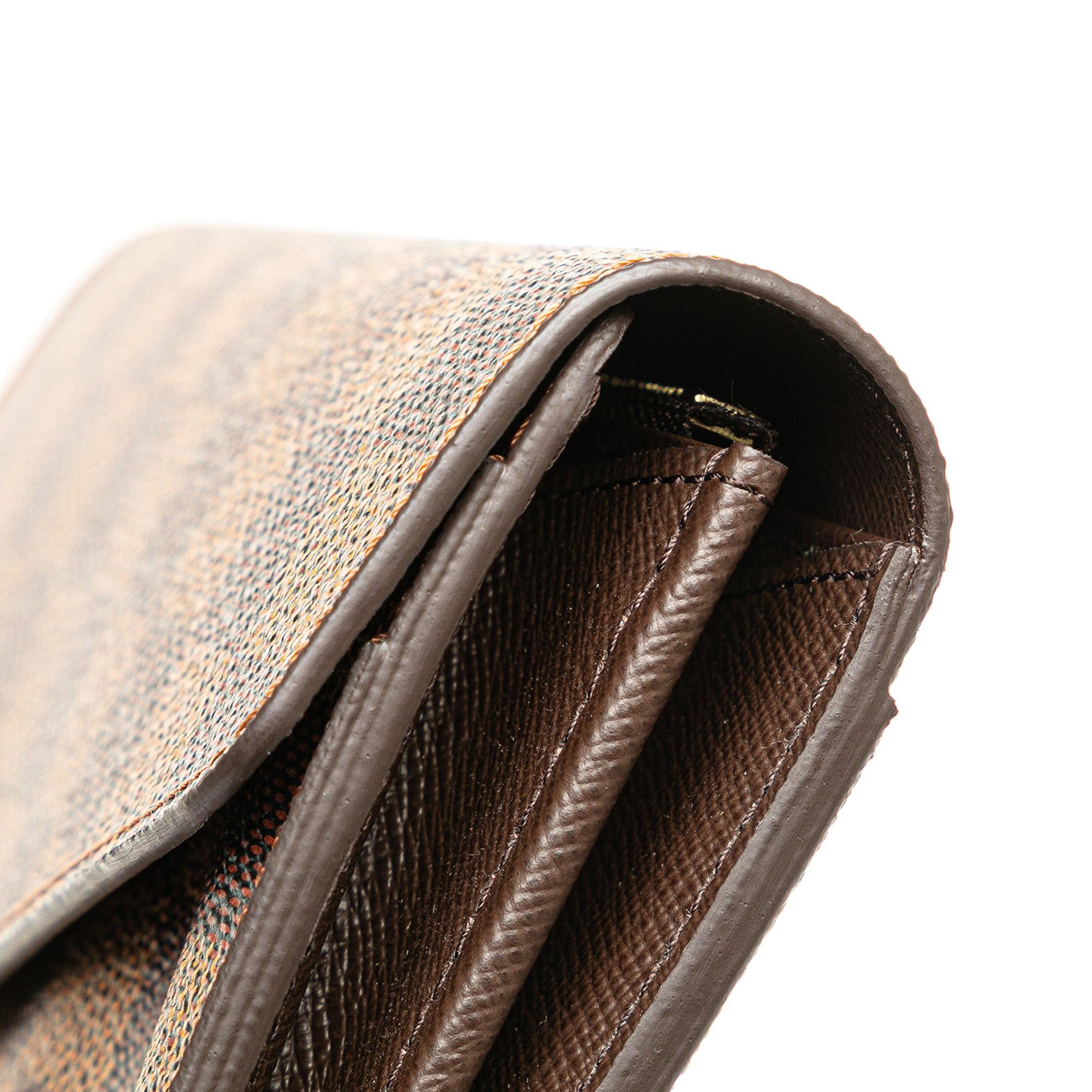 Louis Vuitton Louis Vuitton Damier Ebene Sarah Wallet Brown Size ONE SIZE - 10 Thumbnail