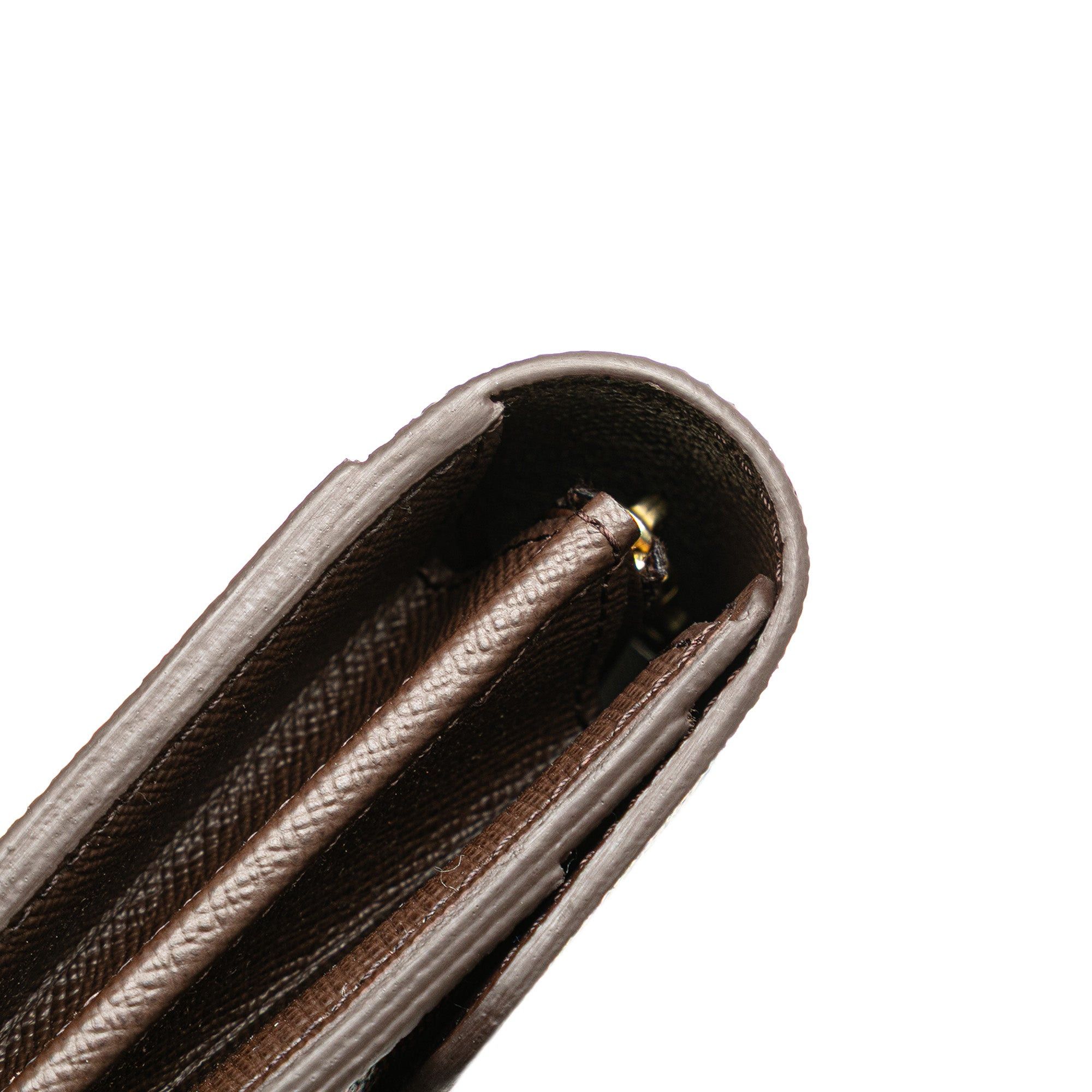 Louis Vuitton Louis Vuitton Damier Ebene Sarah Wallet Brown Size ONE SIZE - 11 Thumbnail