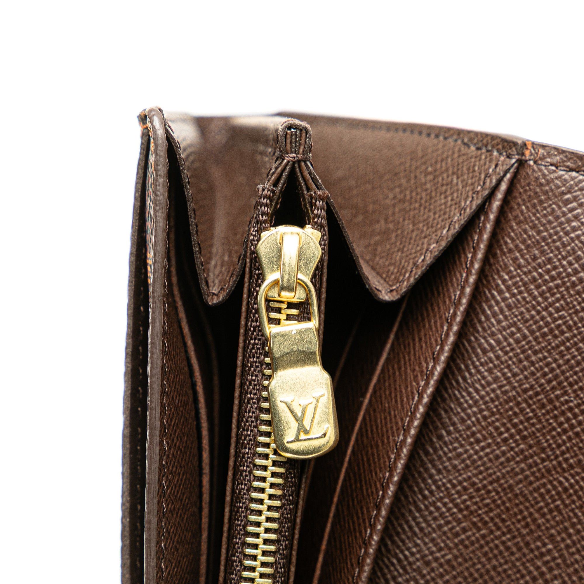 Louis Vuitton Louis Vuitton Damier Ebene Sarah Wallet Brown Size ONE SIZE - 12 Thumbnail