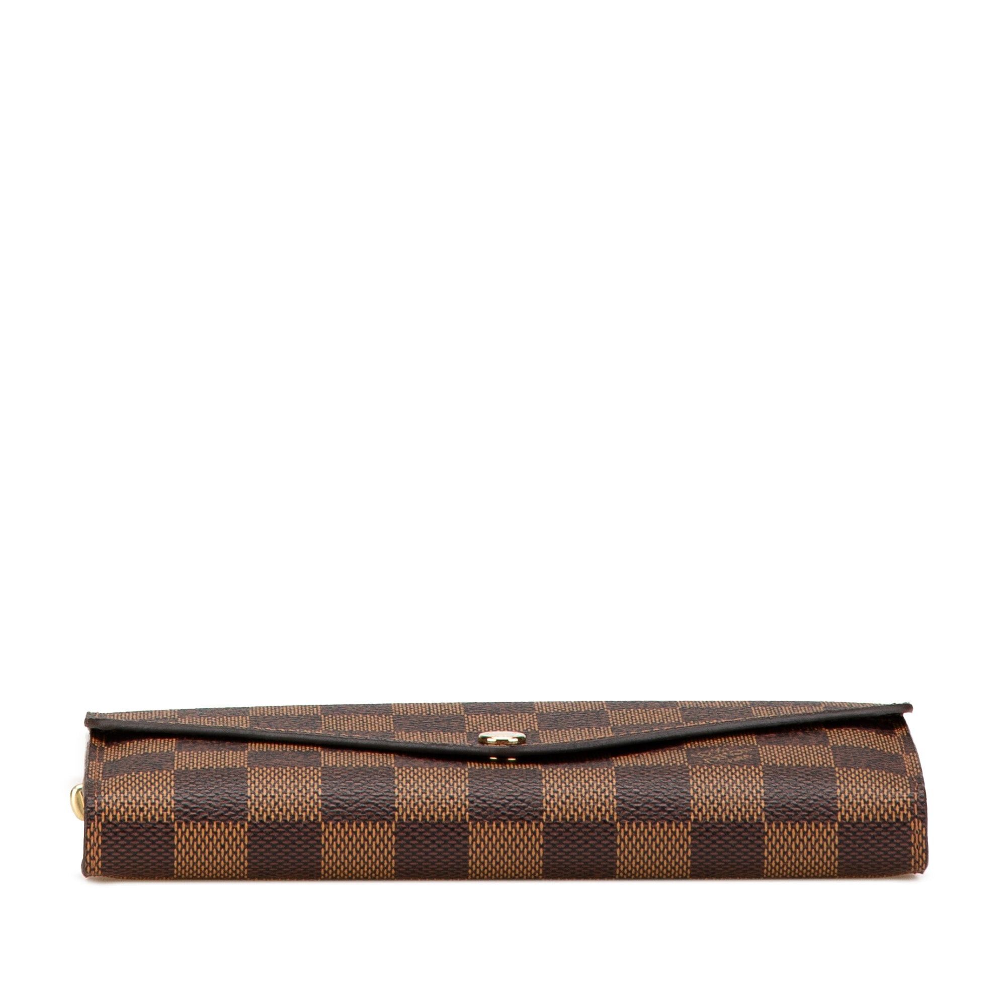 Louis Vuitton Louis Vuitton Damier Ebene Sarah Wallet Brown Size ONE SIZE - 3 Thumbnail