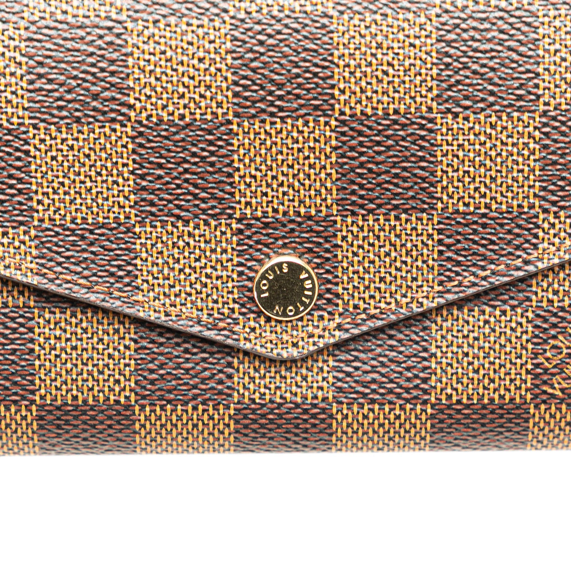 Louis Vuitton Louis Vuitton Damier Ebene Sarah Wallet Brown Size ONE SIZE - 8 Thumbnail