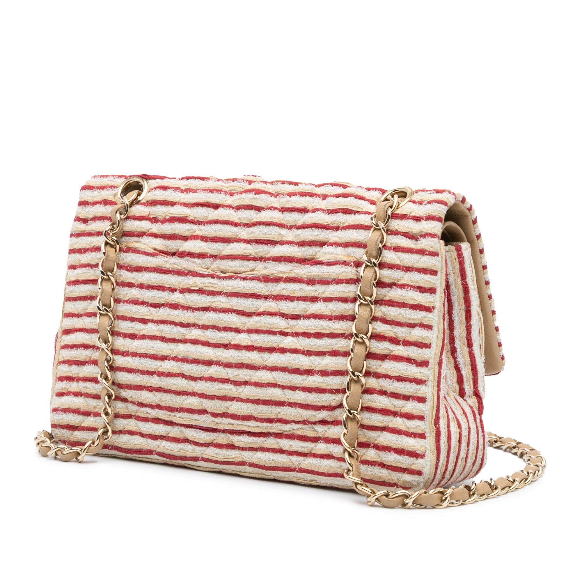 Chanel Chanel Medium Classic Jersey Coco Sailor Double Flap Red Size ONE SIZE - 2 Thumbnail