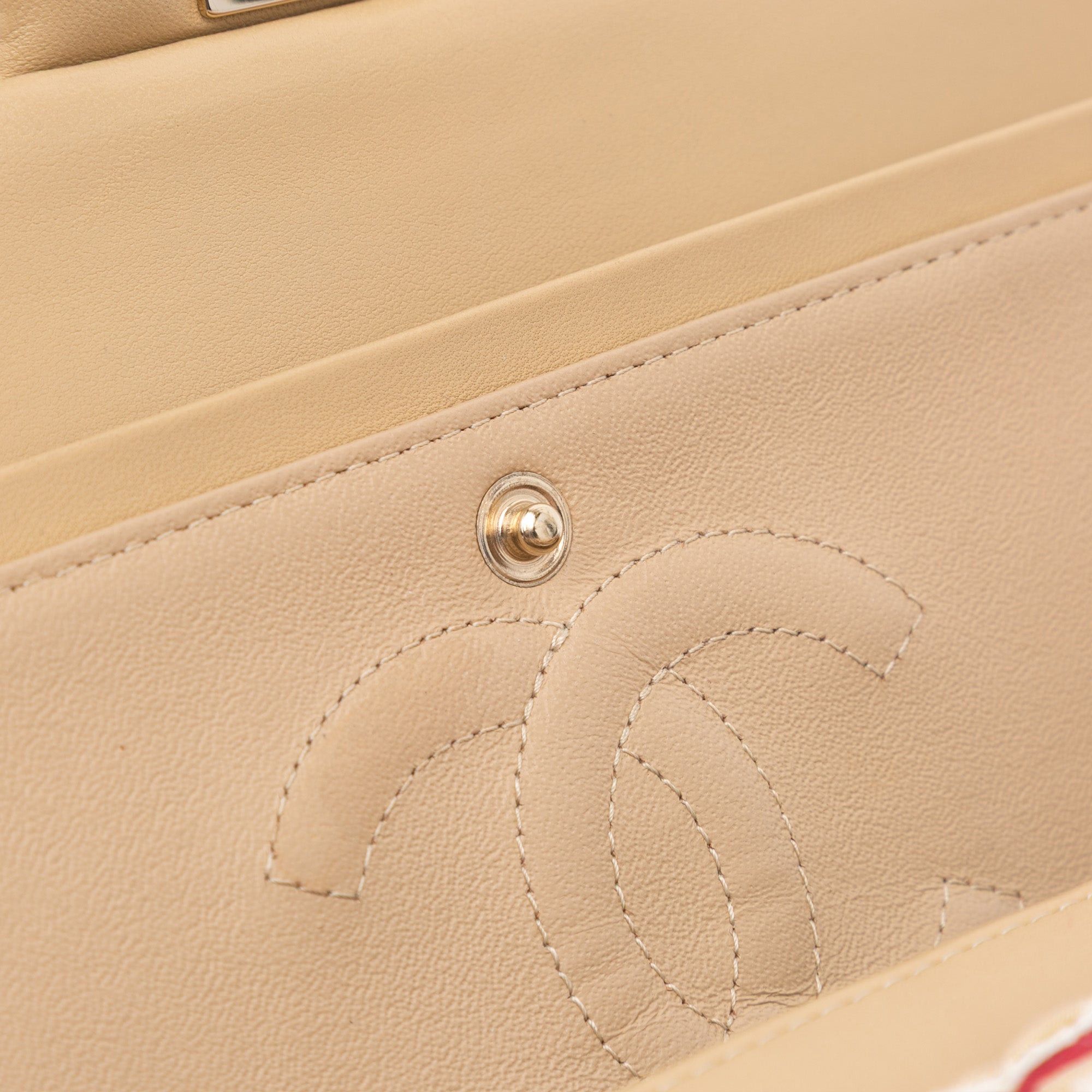 Chanel Chanel Medium Classic Jersey Coco Sailor Double Flap Red Size ONE SIZE - 10 Thumbnail