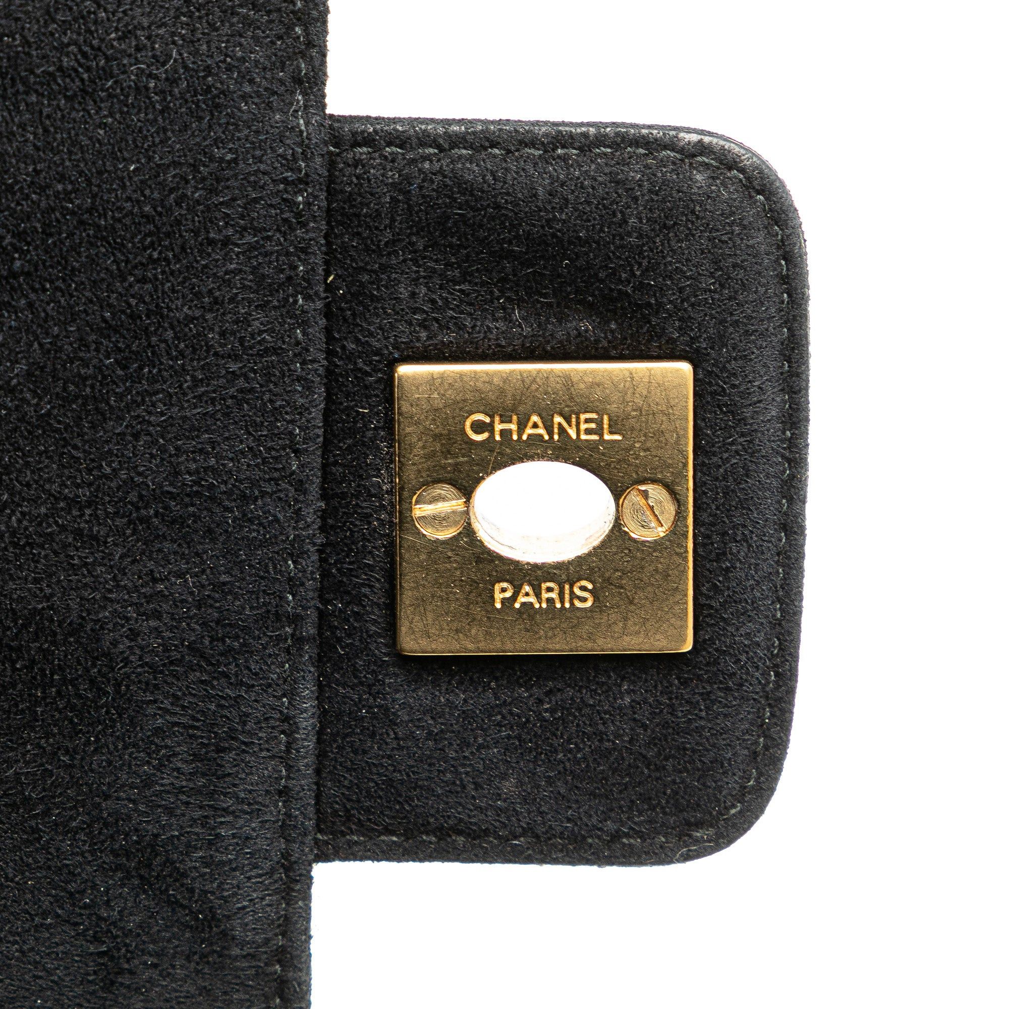 Chanel Chanel Choco Bar Suede Stitched Chain Flap Black Size ONE SIZE - 11 Thumbnail