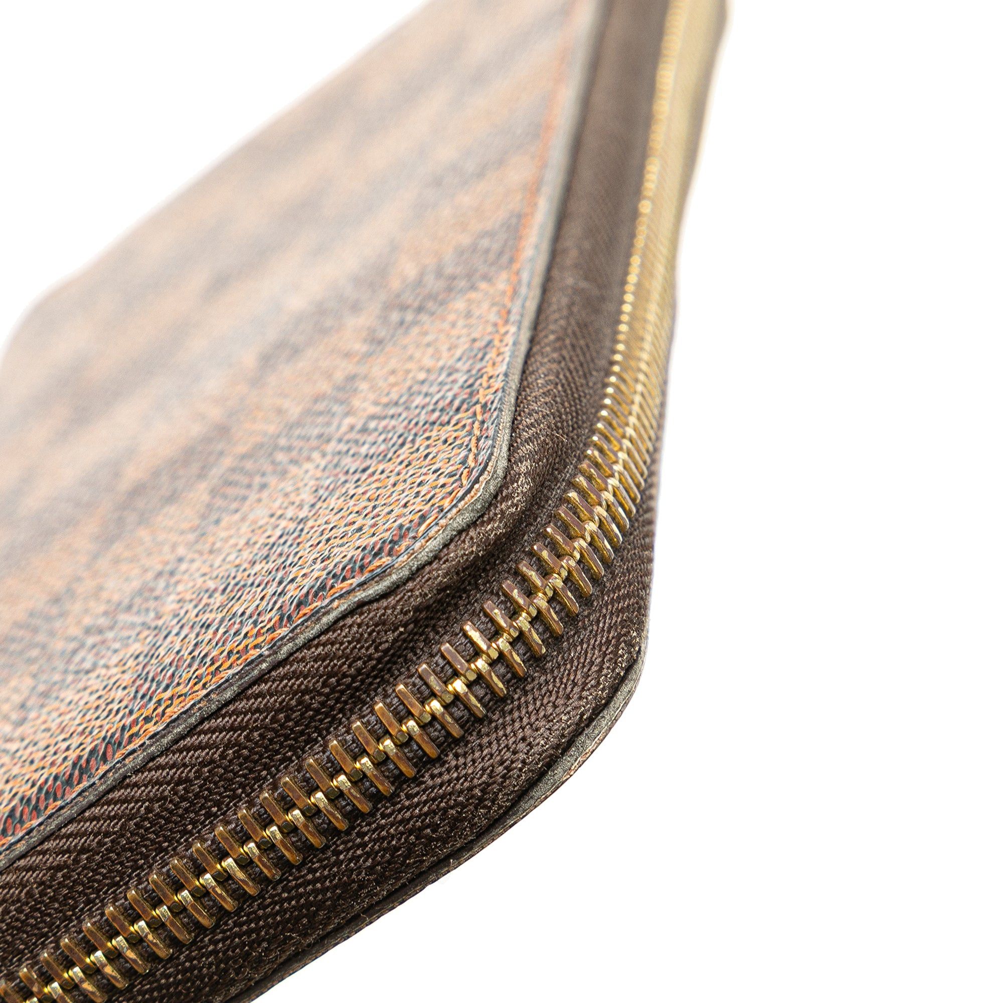 Louis Vuitton Louis Vuitton Damier Ebene Zippy Long Wallet Brown Size ONE SIZE - 10 Thumbnail