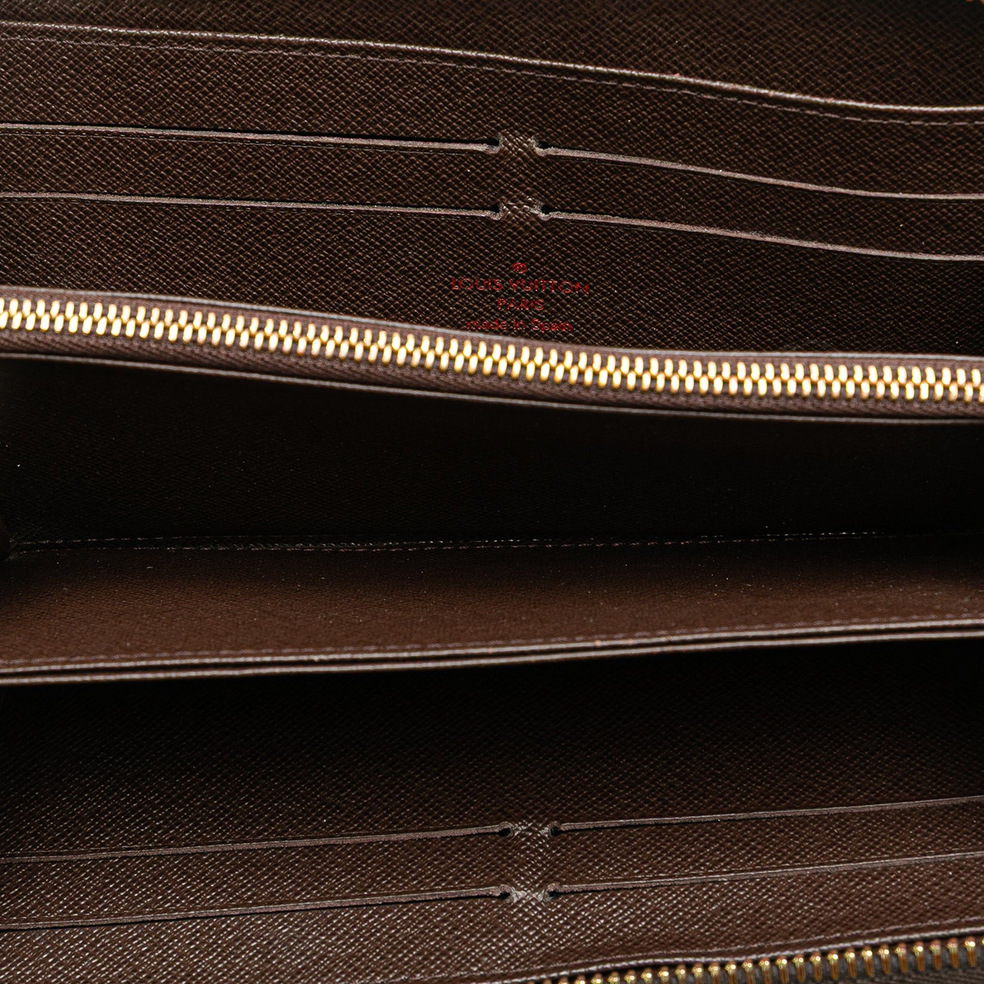 Louis Vuitton Louis Vuitton Damier Ebene Zippy Long Wallet Brown Size ONE SIZE - 4 Thumbnail