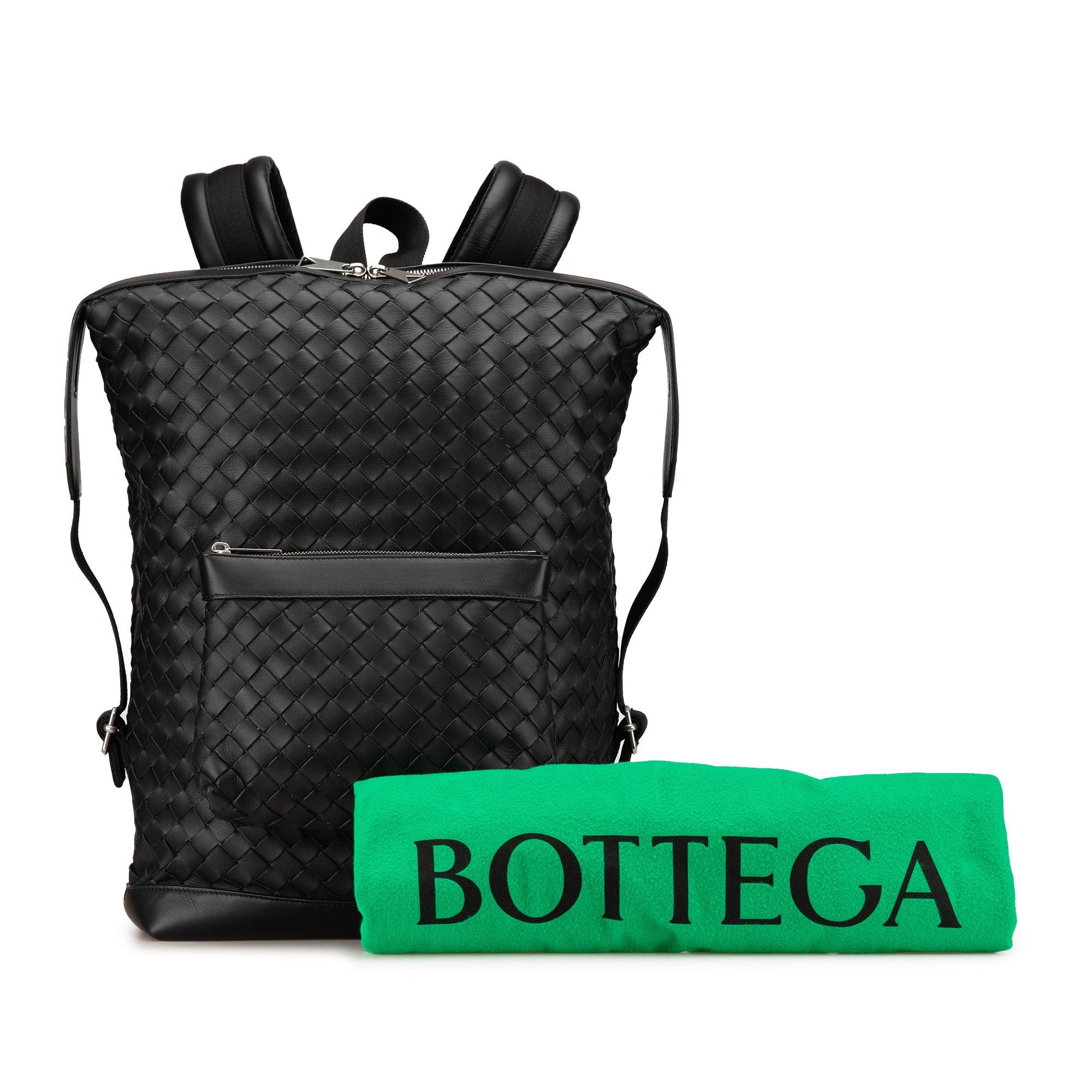 Bottega Veneta Bottega Veneta Nappa Intrecciato Front Pocket Backpack Black Size ONE SIZE - 12 Thumbnail