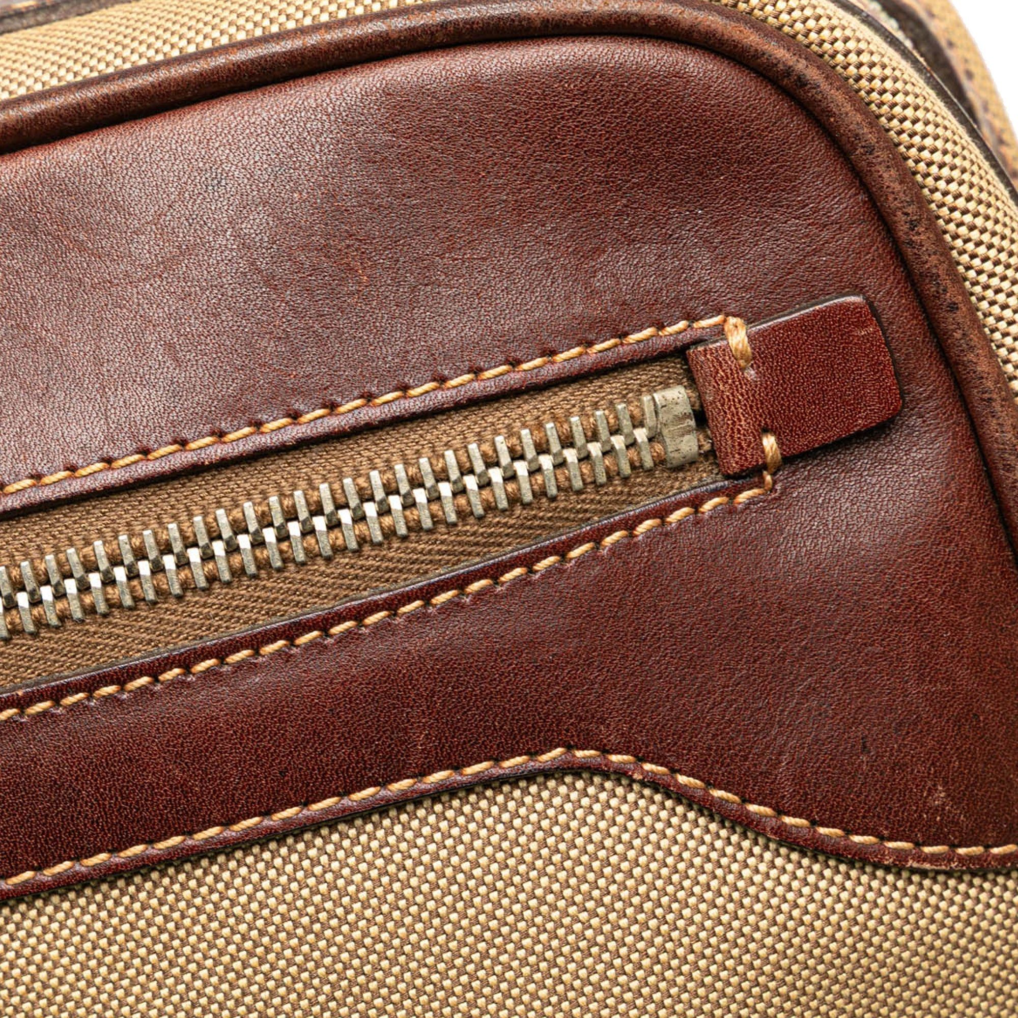 Prada Prada Canvas Canapa Logo Crossbody Brown Size ONE SIZE - 9 Thumbnail