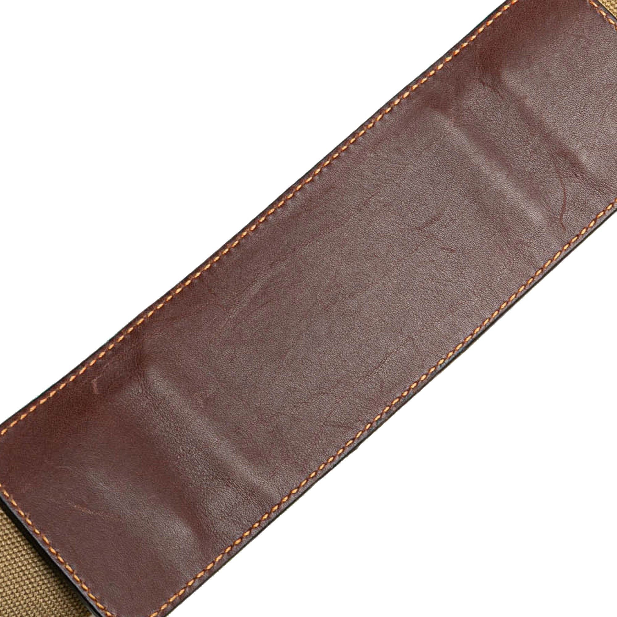 Prada Prada Canvas Canapa Logo Crossbody Brown Size ONE SIZE - 13 Thumbnail