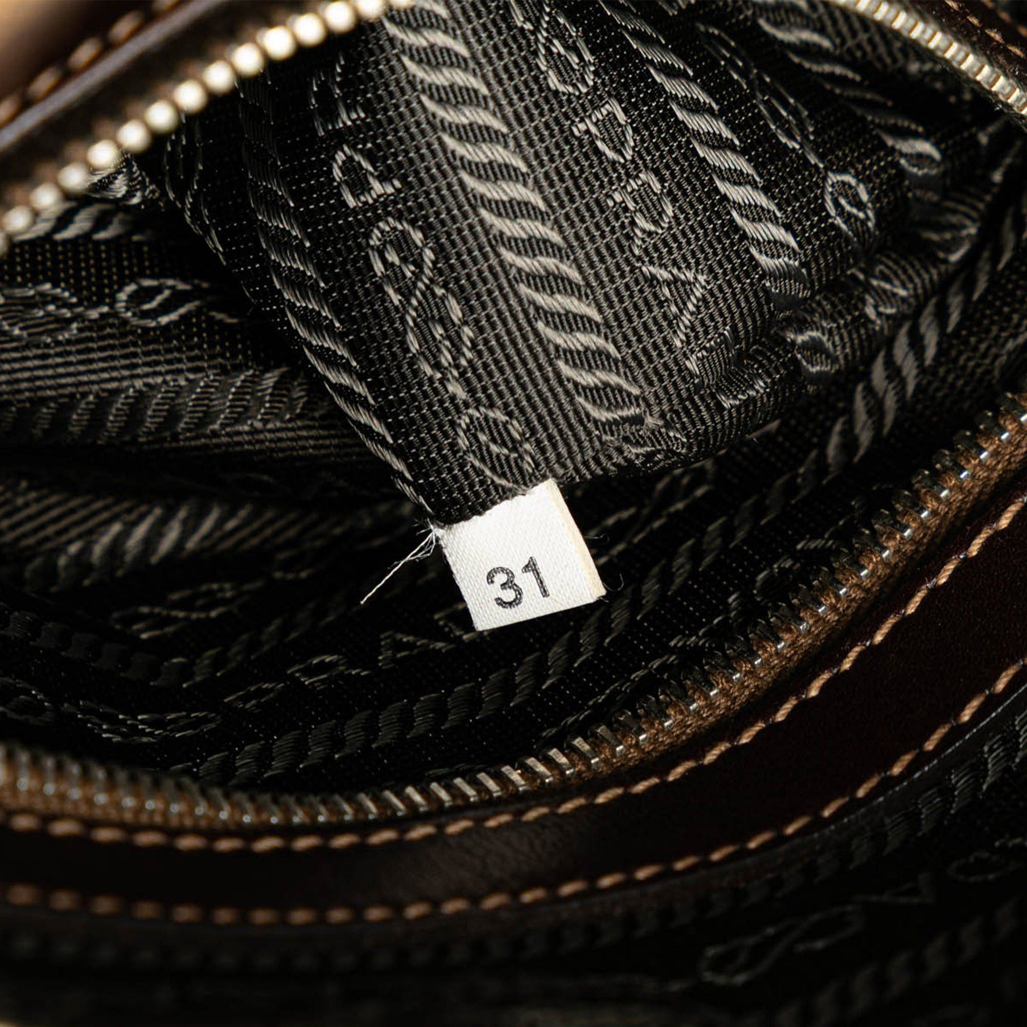 Prada Prada Canvas Canapa Logo Crossbody Brown Size ONE SIZE - 7 Thumbnail
