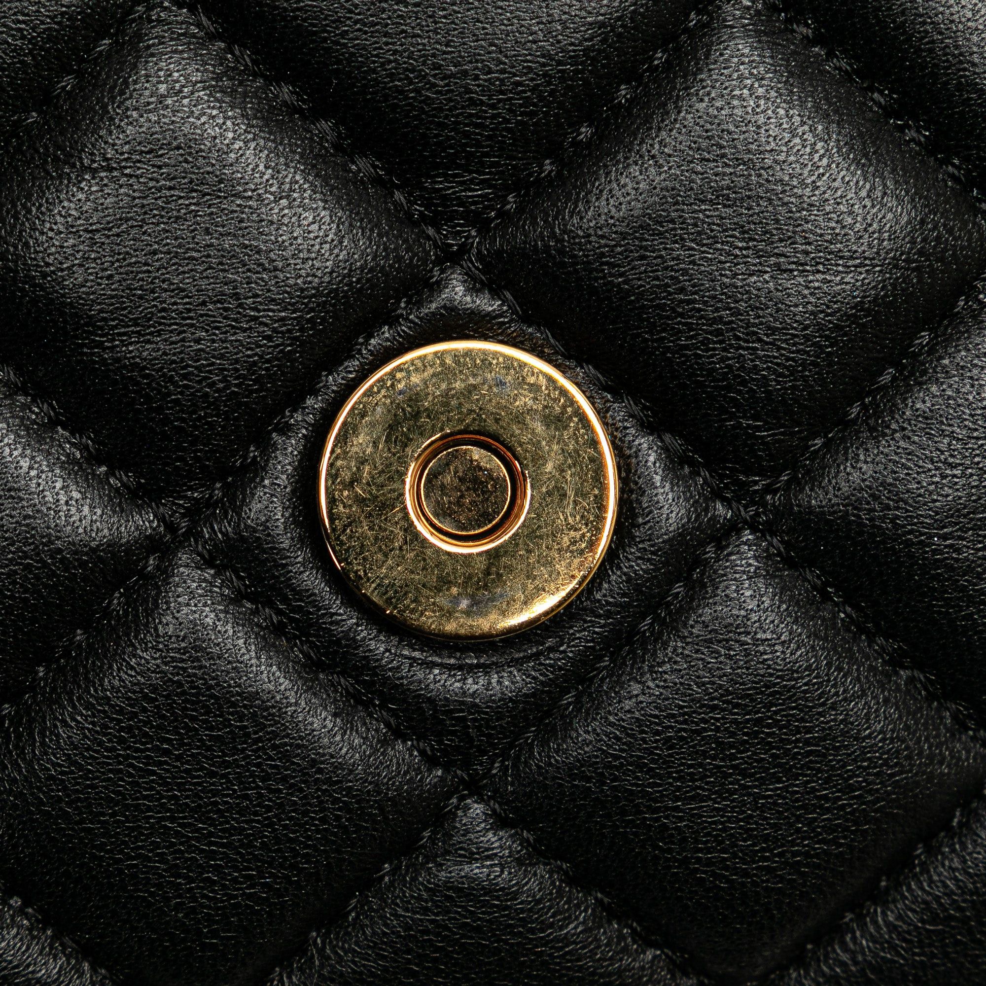 Versace Versace Small Quilted Nappa Medusa Chain Crossbody Black Size ONE SIZE - 7 Thumbnail
