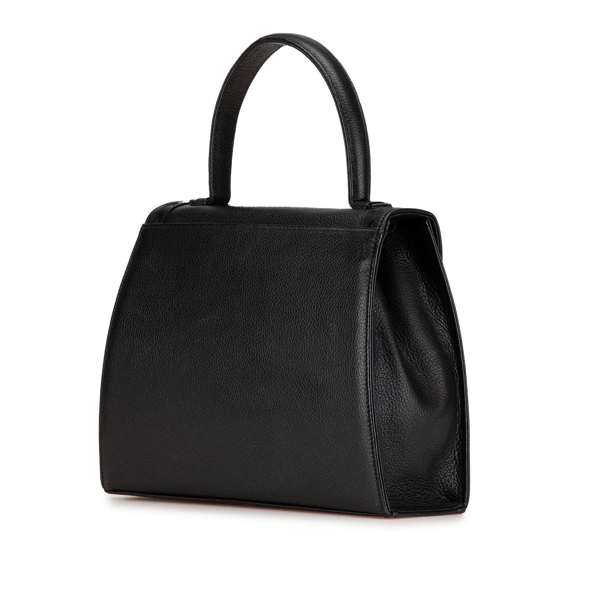 Yves Saint Laurent Yves Saint Laurent Leather Satchel Black Size ONE SIZE - 2 Thumbnail