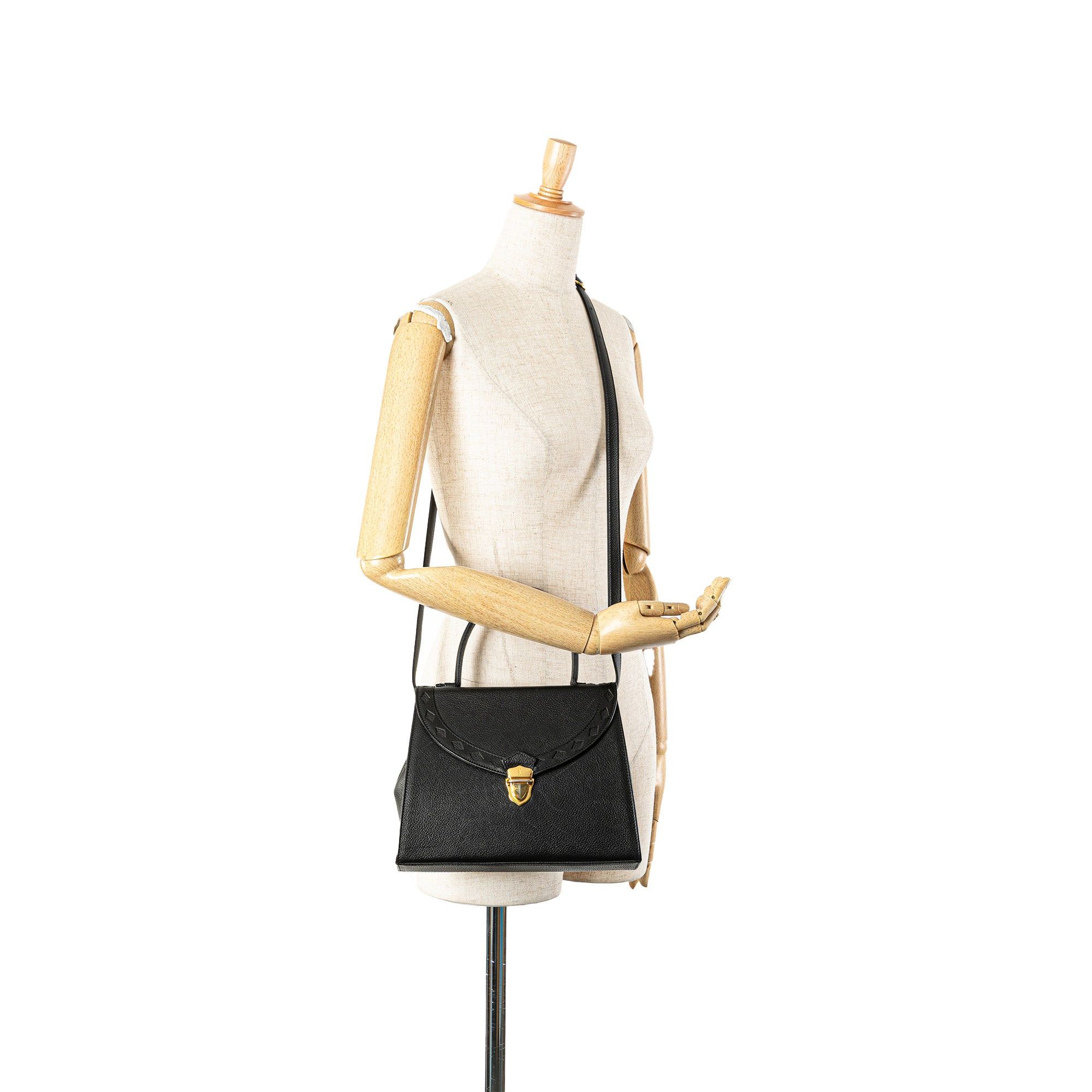 Yves Saint Laurent Yves Saint Laurent Leather Satchel Black Size ONE SIZE - 11 Thumbnail