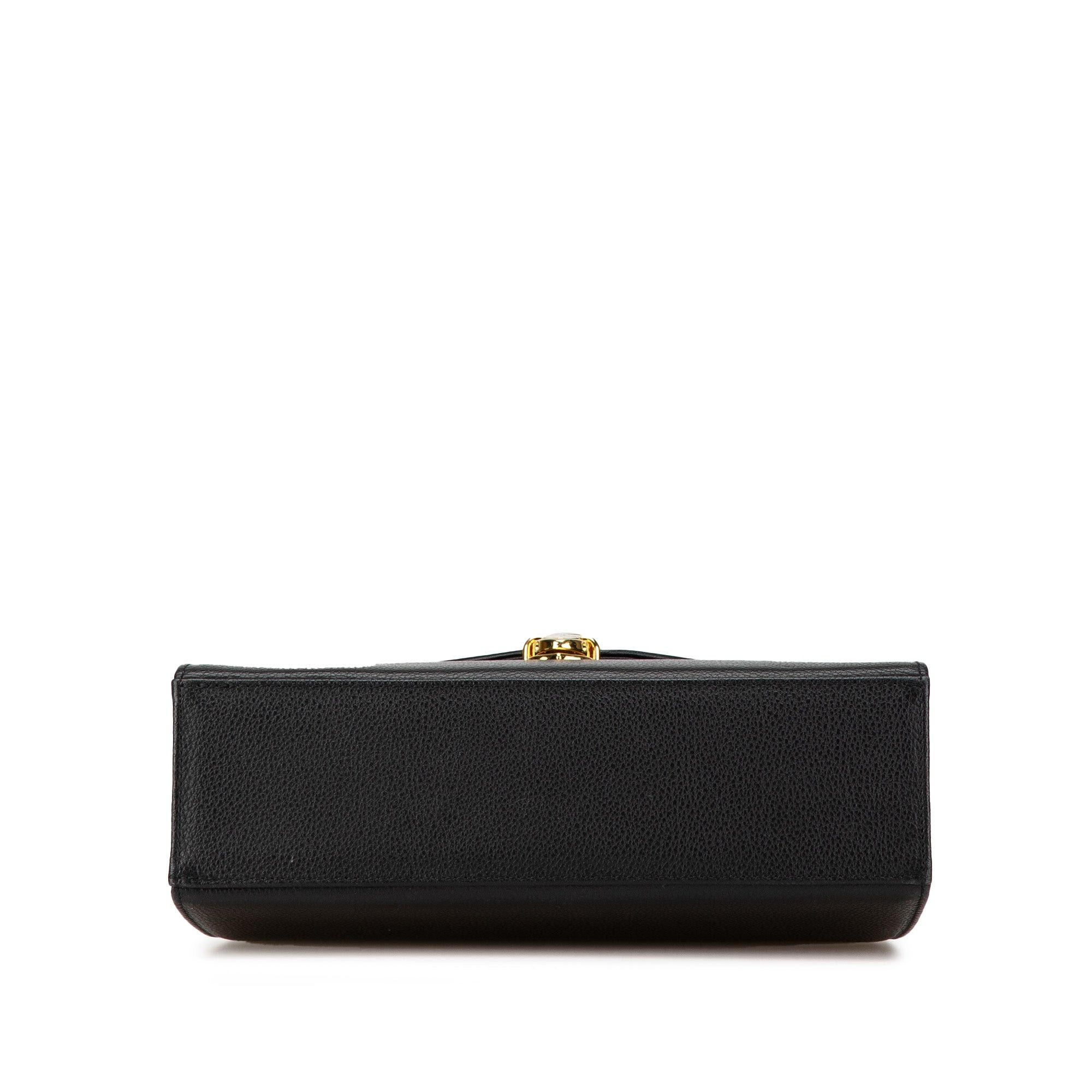 Yves Saint Laurent Yves Saint Laurent Leather Satchel Black Size ONE SIZE - 3 Thumbnail