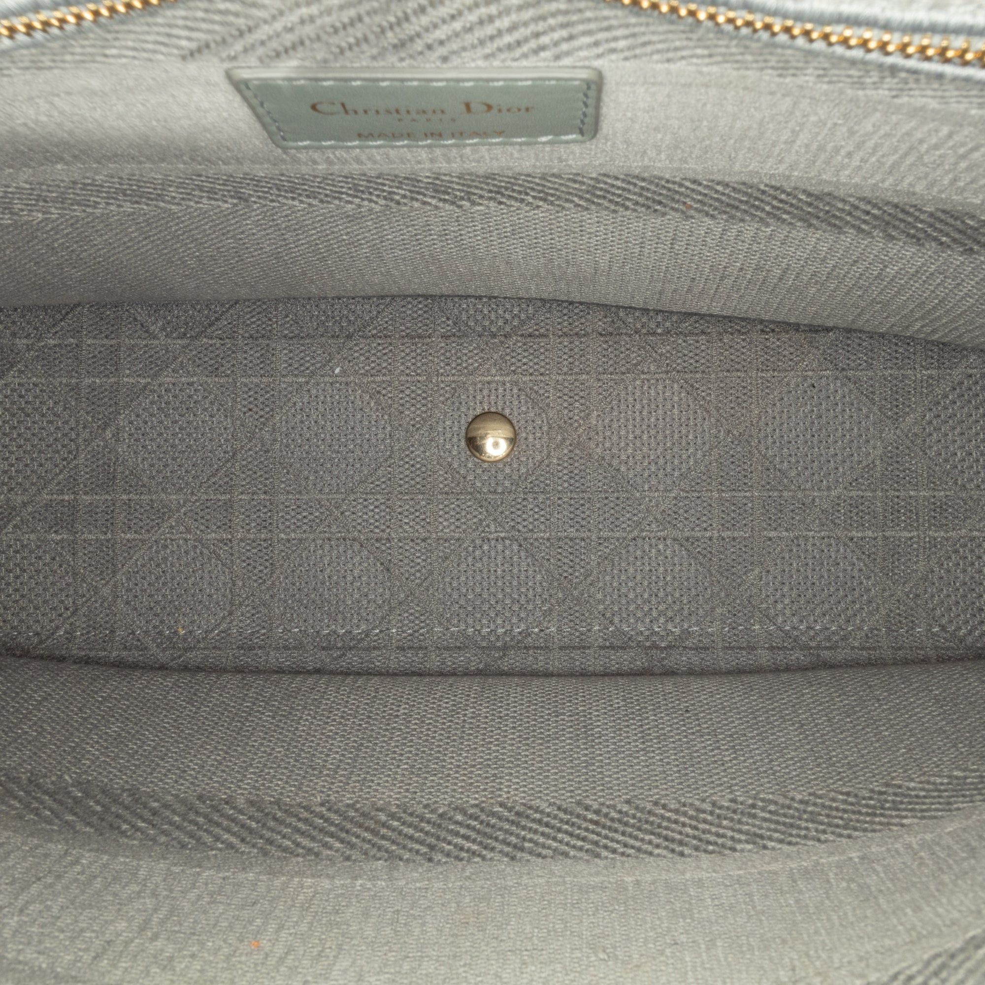 Dior Dior Large Canvas Cannage Lady D Lite Gray Size ONE SIZE - 5 Thumbnail