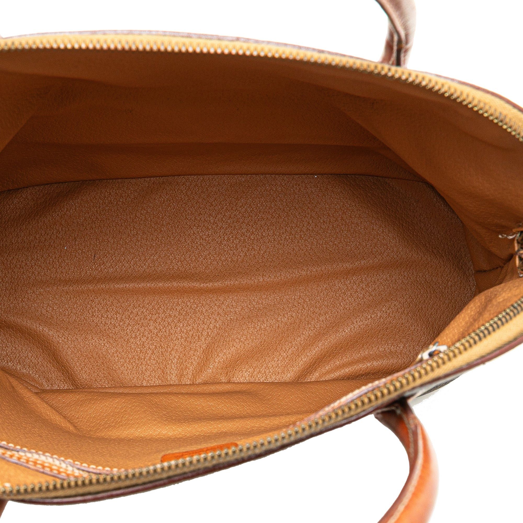 Celine Celine Macadam Coated Canvas Dome Satchel Brown Size ONE SIZE - 4 Thumbnail