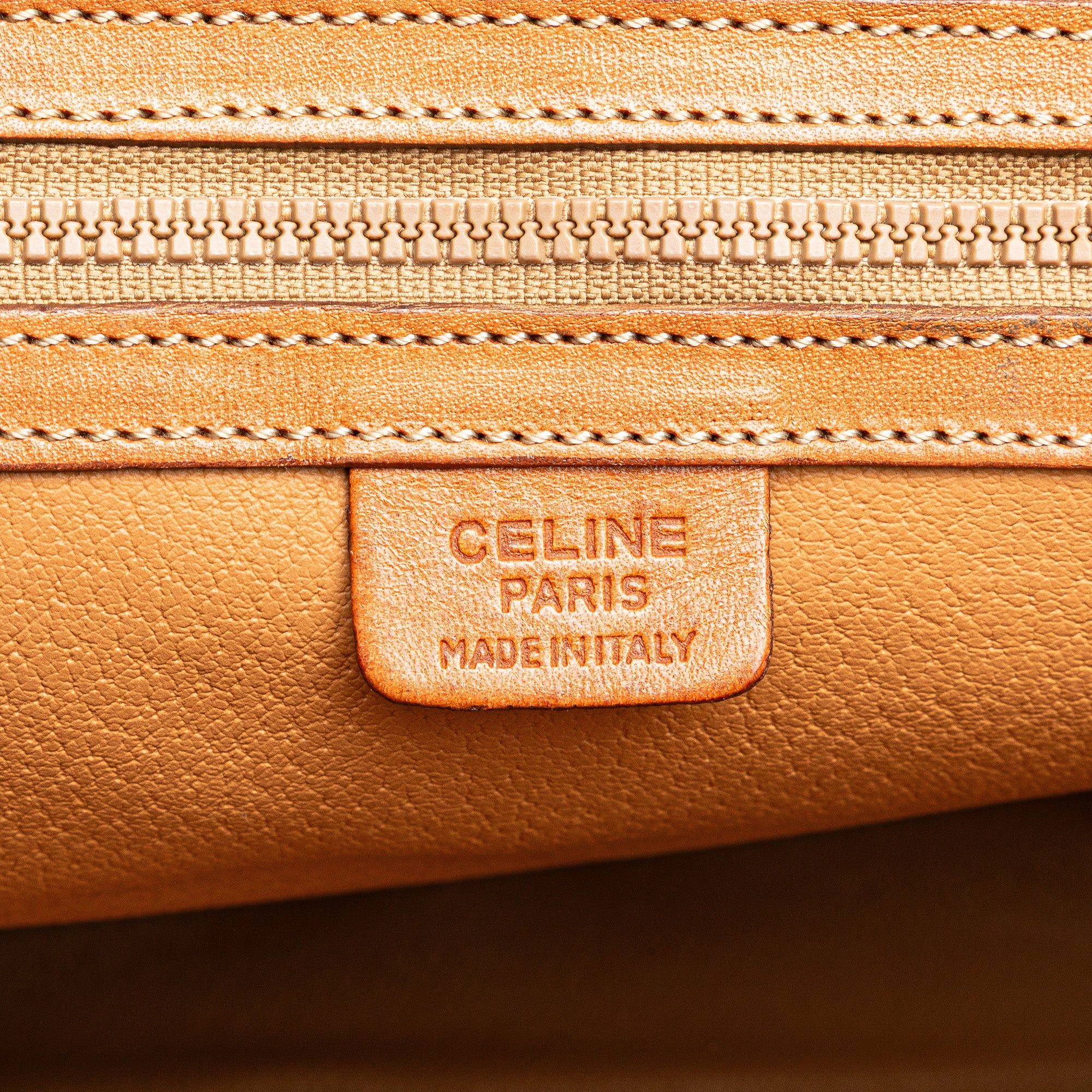 Celine Celine Macadam Coated Canvas Dome Satchel Brown Size ONE SIZE - 5 Thumbnail