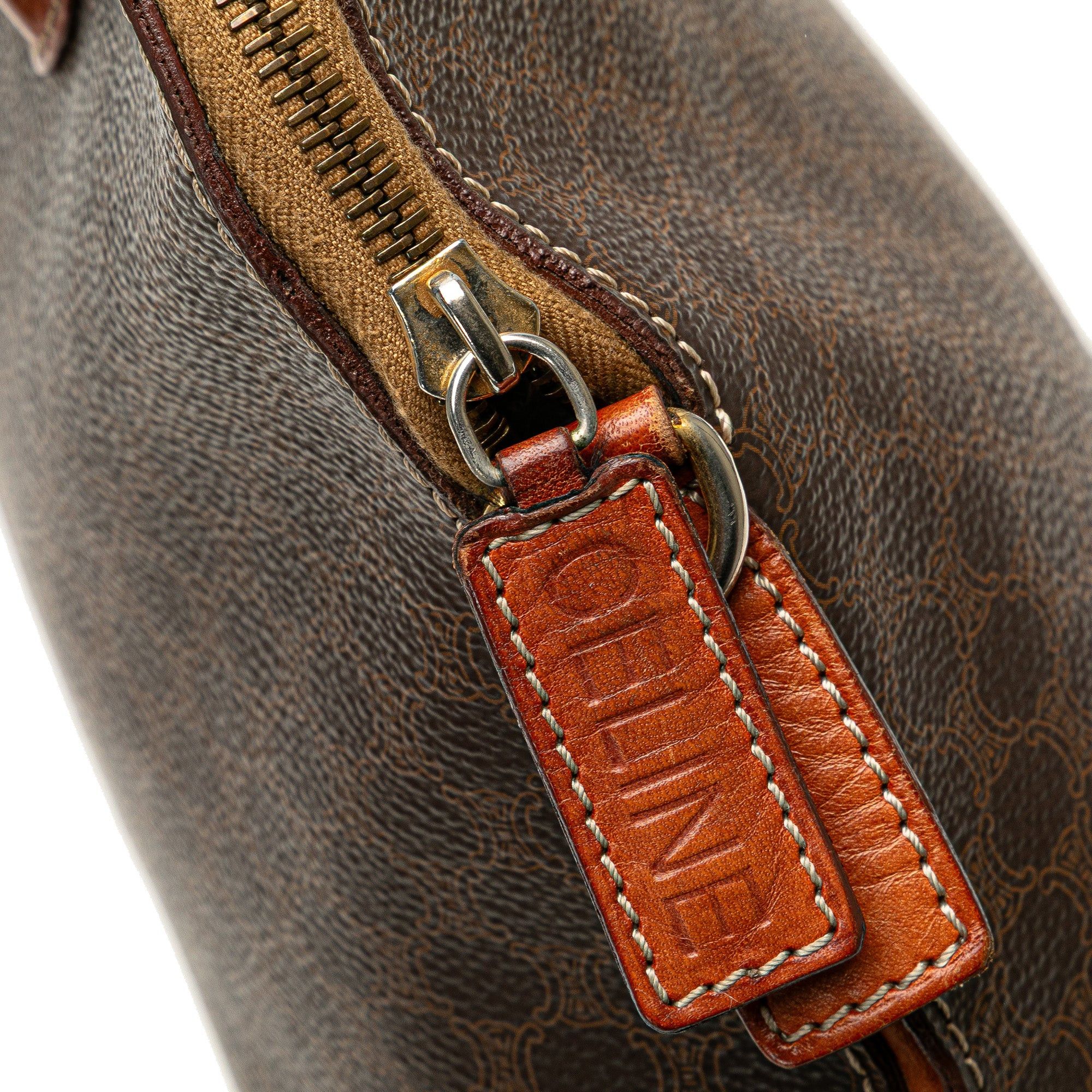 Celine Celine Macadam Coated Canvas Dome Satchel Brown Size ONE SIZE - 8 Thumbnail